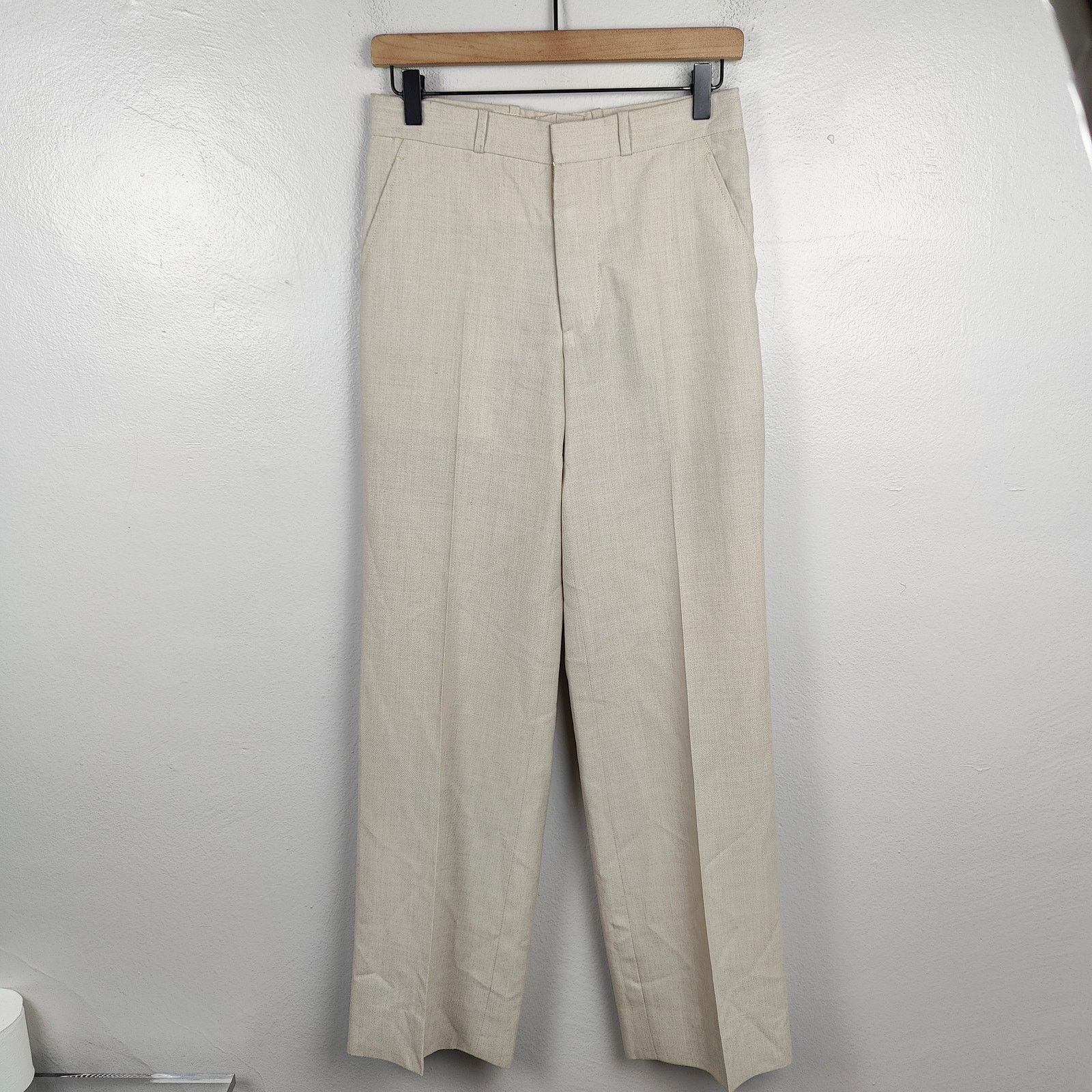Dior Vintage Dior Trouser Pants Womens Small Cream 80s Retro Size 27" / US 4 / IT 40 - 1 Thumbnail