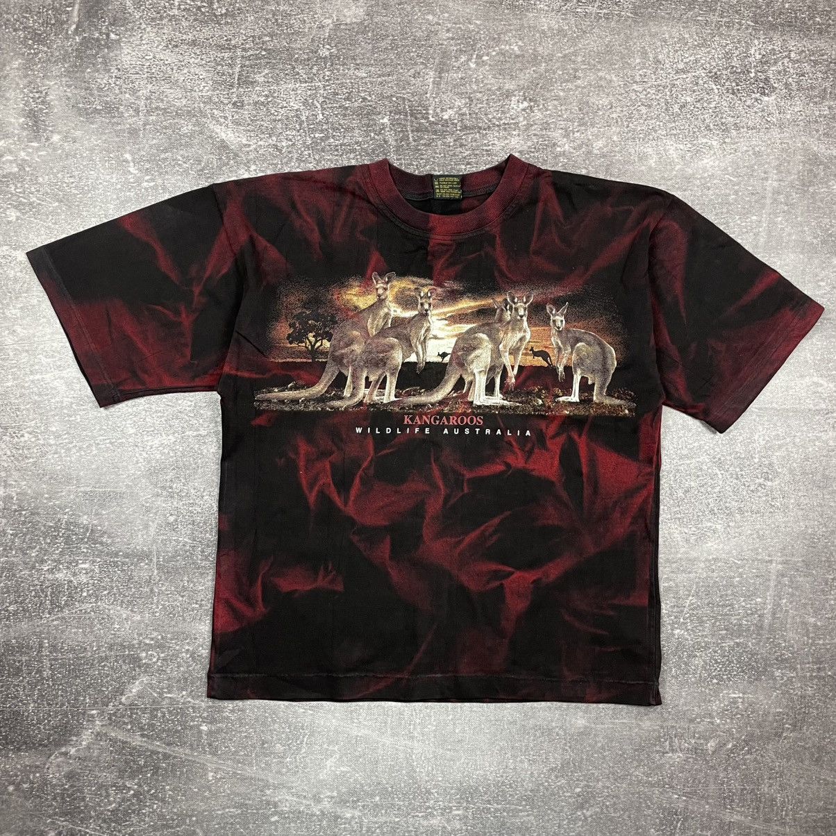 Vintage Churinga Designs Kangaroos Wildlife Australia T Shirt Size US XL / EU 56 / 4 - 1 Thumbnail