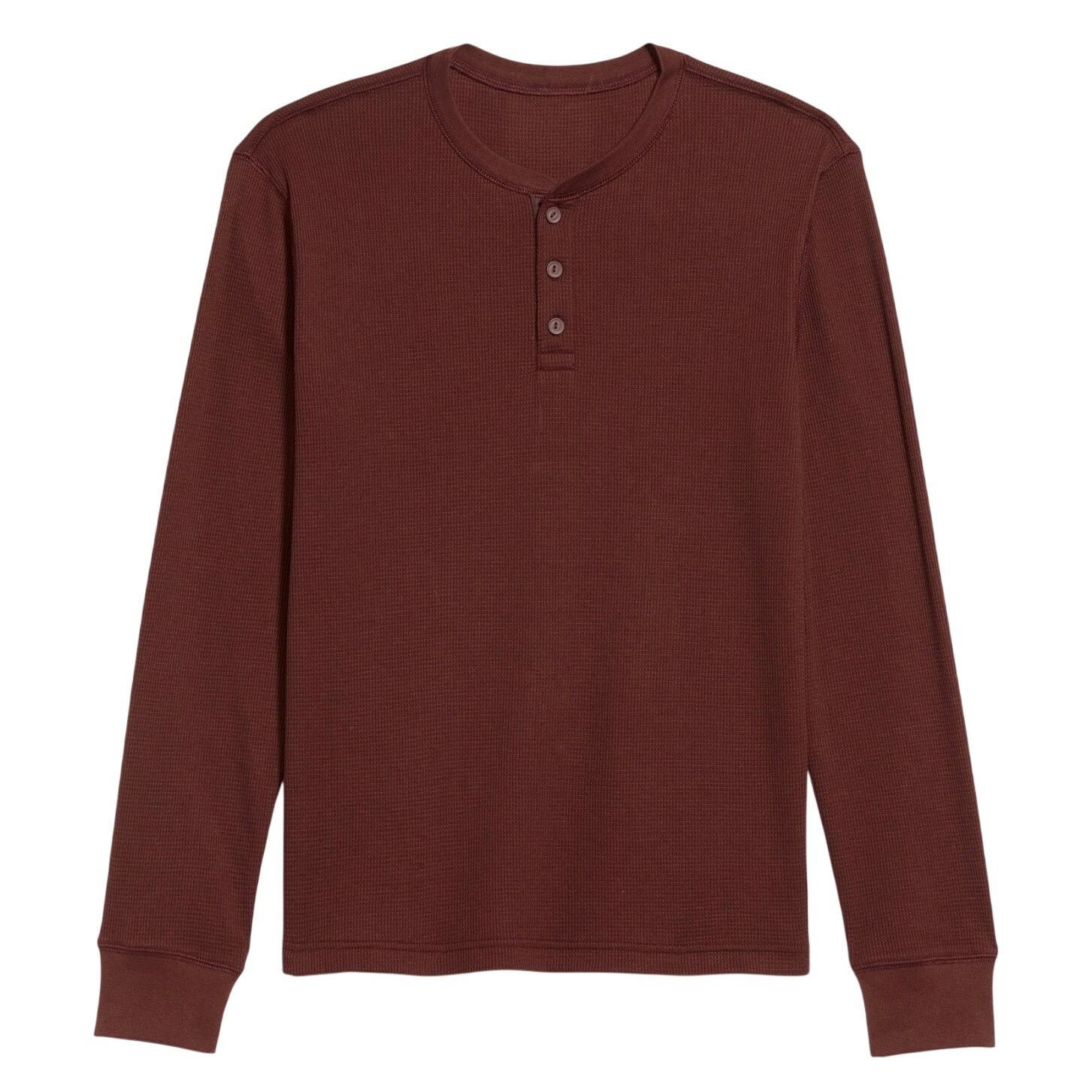 Old Navy Old Navy Waffle Henley T-Shirt in Mountain Wood, Size L Size US L / EU 52-54 / 3 - 1 Thumbnail