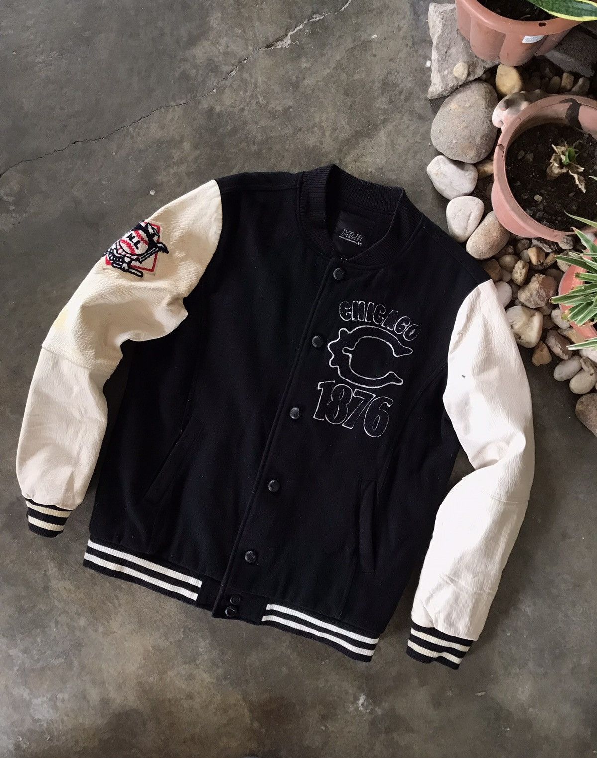 MLB × Vintage VINTAGE MLB Chicago 1876 Varsity Jacket 🔥 Size US L / EU 52-54 / 3 - 8 Thumbnail
