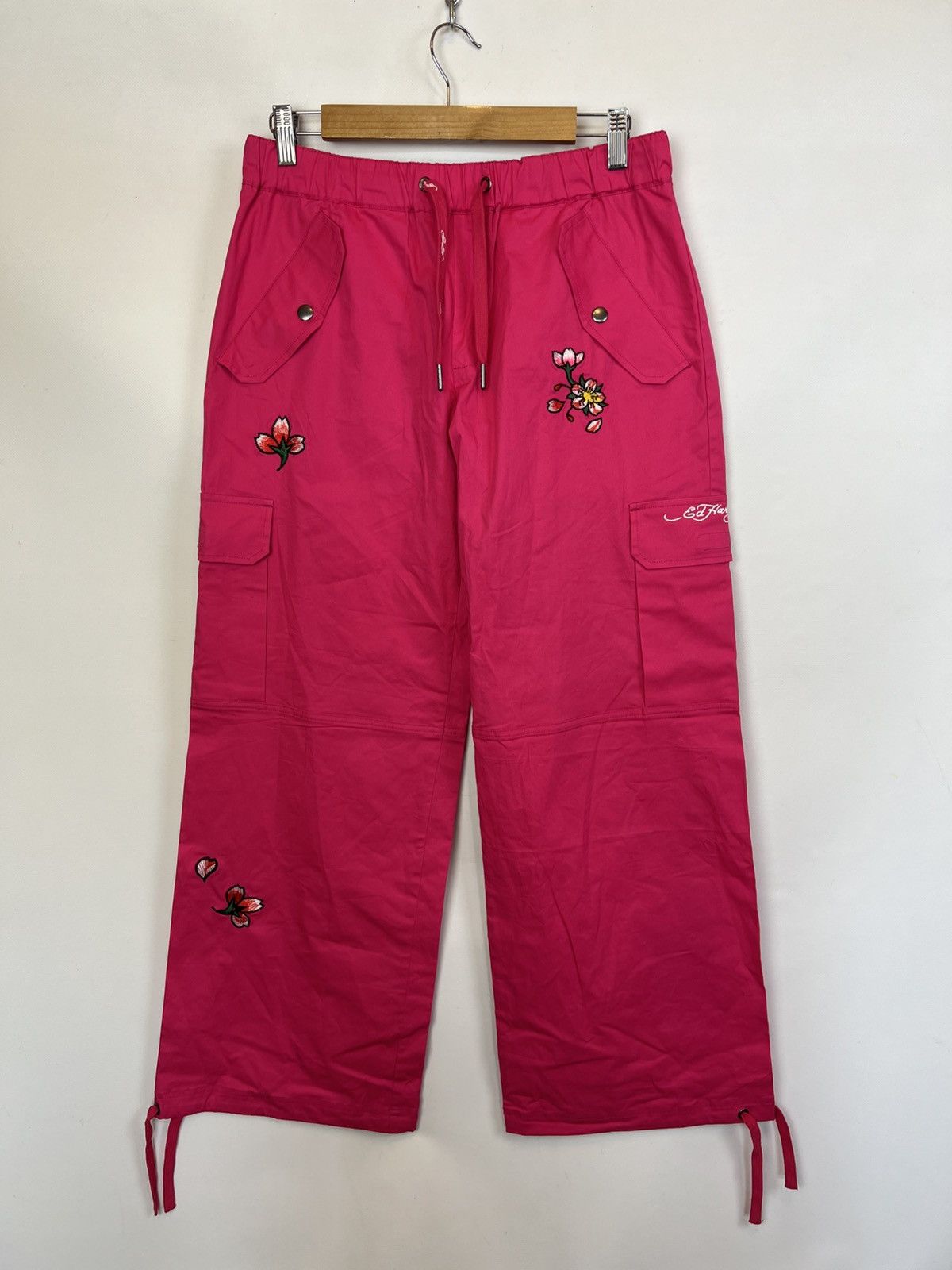 Other Vintage Ed Hardy Skull blossom magenta opium pink pants Size 30" / US 8 / IT 44 - 2 Thumbnail