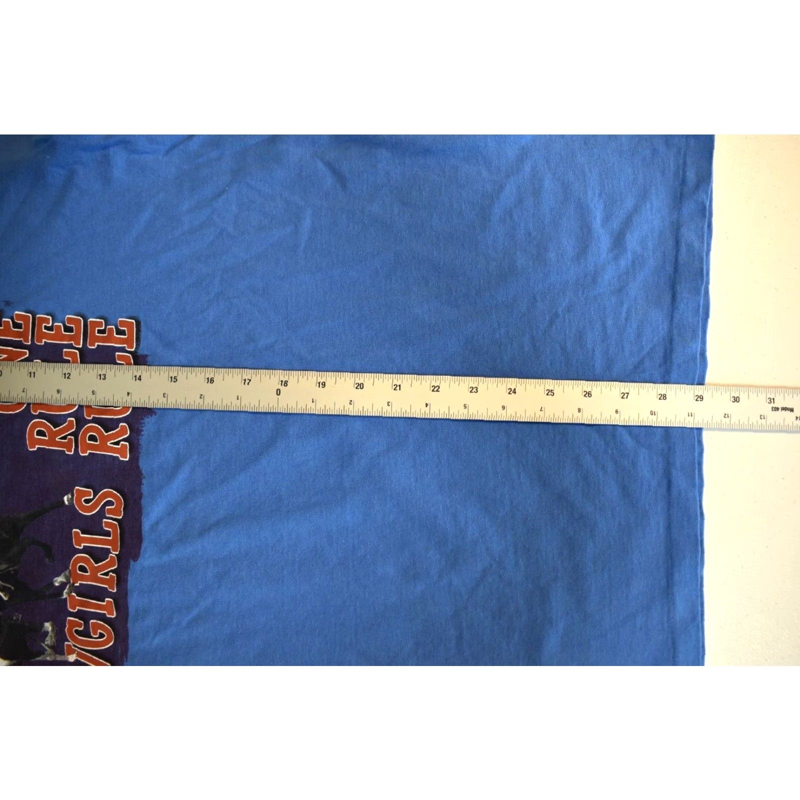 Anvil VINTAGE Anvil Western T-Shirt Cowgirl Horse Riding Womens Medium Blue Shirt Size M / US 6-8 / IT 42-44 - 5 Thumbnail