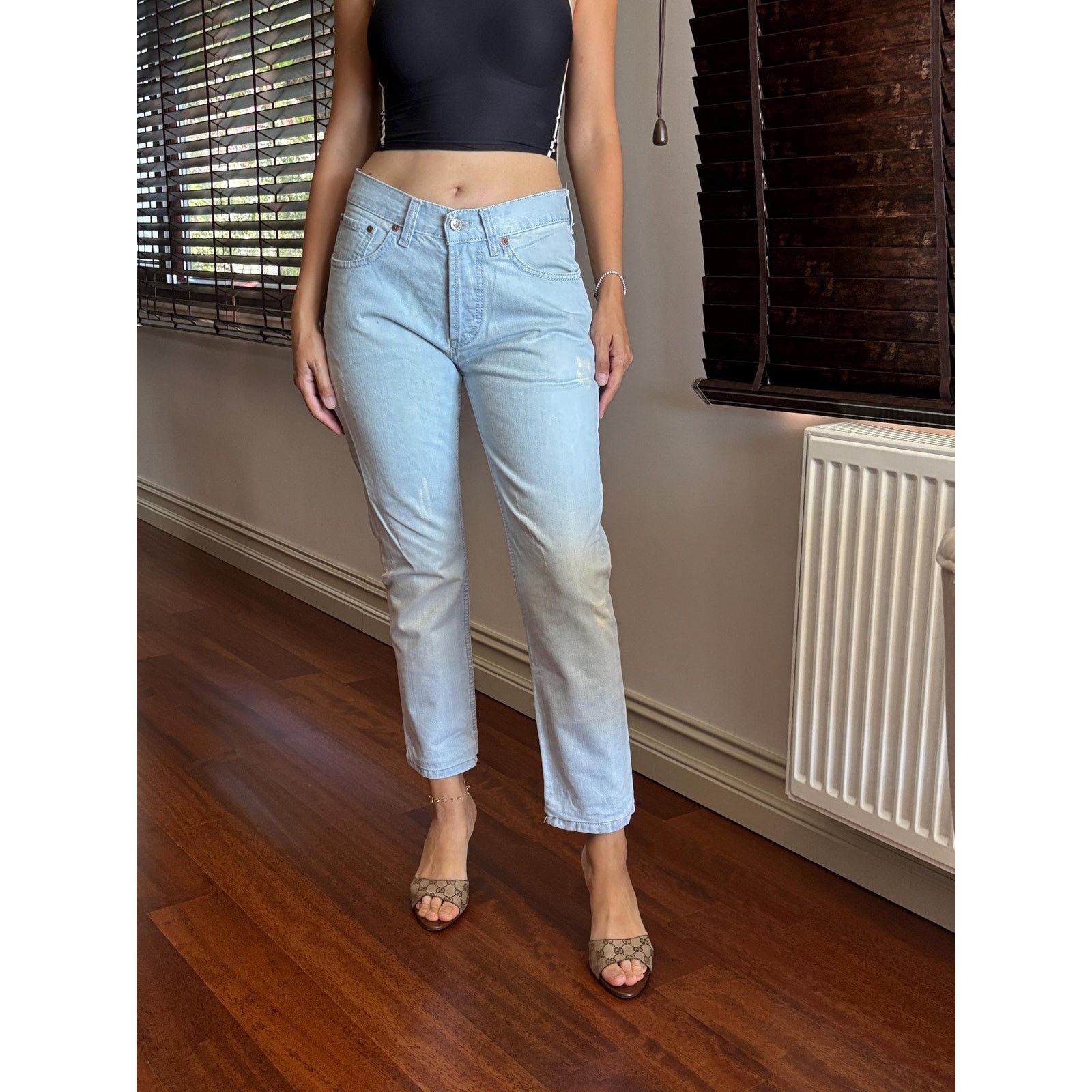 Levi's Vintage Levi’s 501 USA 1996 Light Wash Distressed W30 L34 Size US 30 / EU 46 - 2 Thumbnail