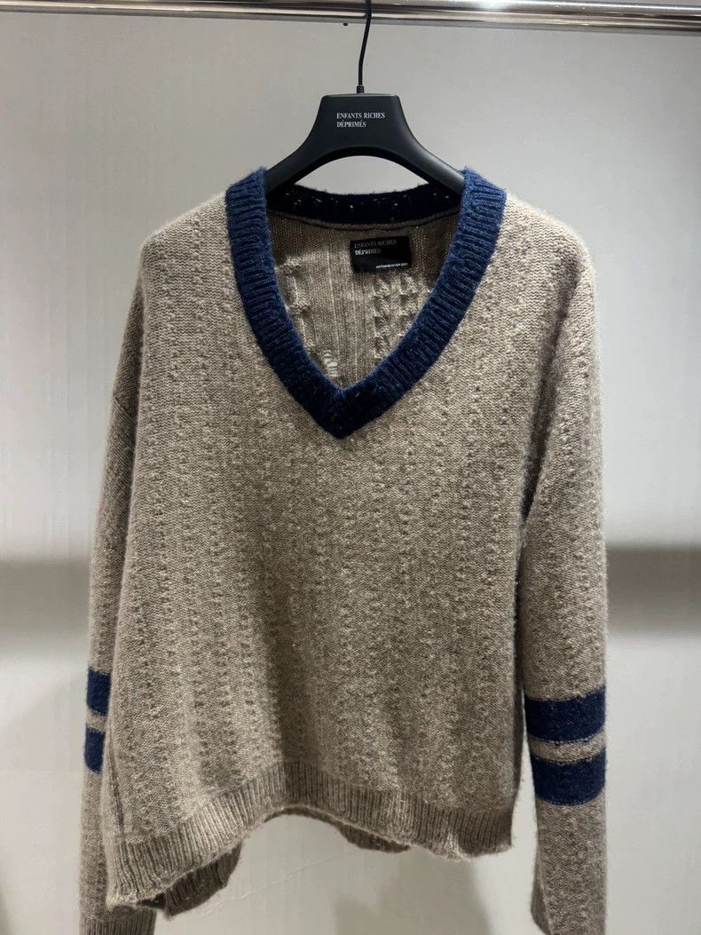 Enfants Riches Deprimes Enfants Riches Deprimes Cashmere Destruction Blue Stripe As Size US L / EU 52-54 / 3 - 1 Thumbnail