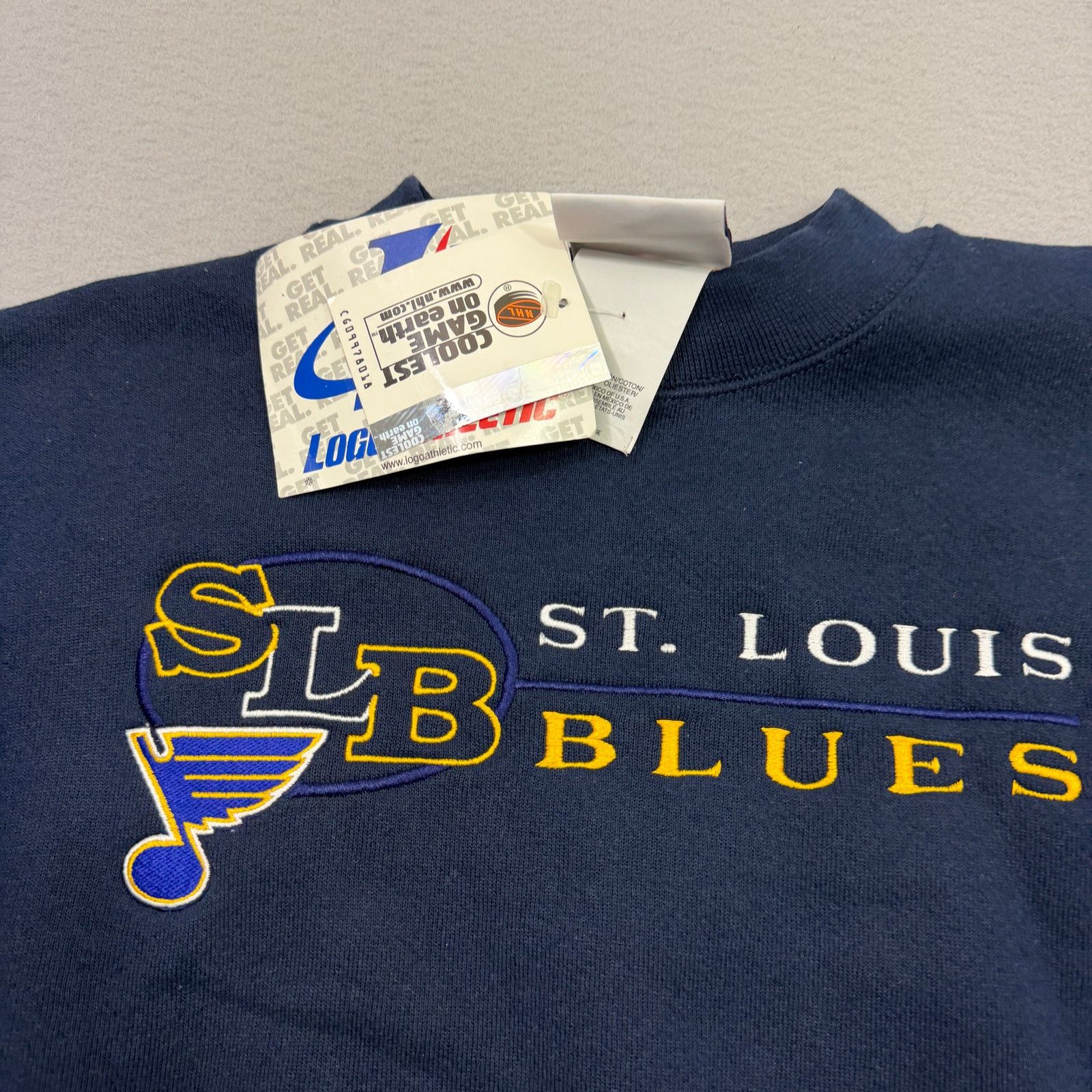 Vintage Vintage St Louis Blues Sweatshirt Men's Extra Large Blue NHL Size US XL / EU 56 / 4 - 3 Thumbnail