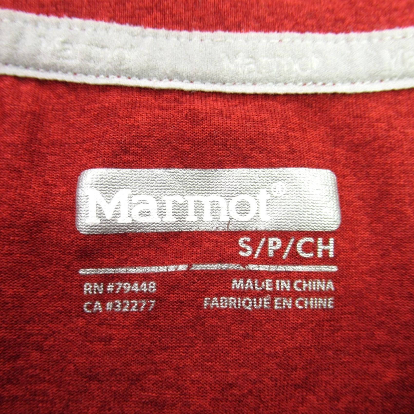 Marmot Marmot Shirt Mens Small Short Sleeve Red Crew Neck Outdoors Lightweight Size US S / EU 44-46 / 1 - 4 Thumbnail