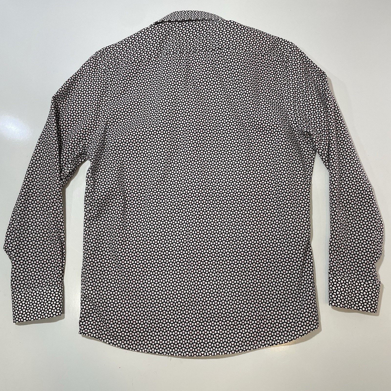 Reiss Reiss Men’s Geo Print White Shirt Size Medium Slim Fit Size US M / EU 48-50 / 2 - 8 Thumbnail