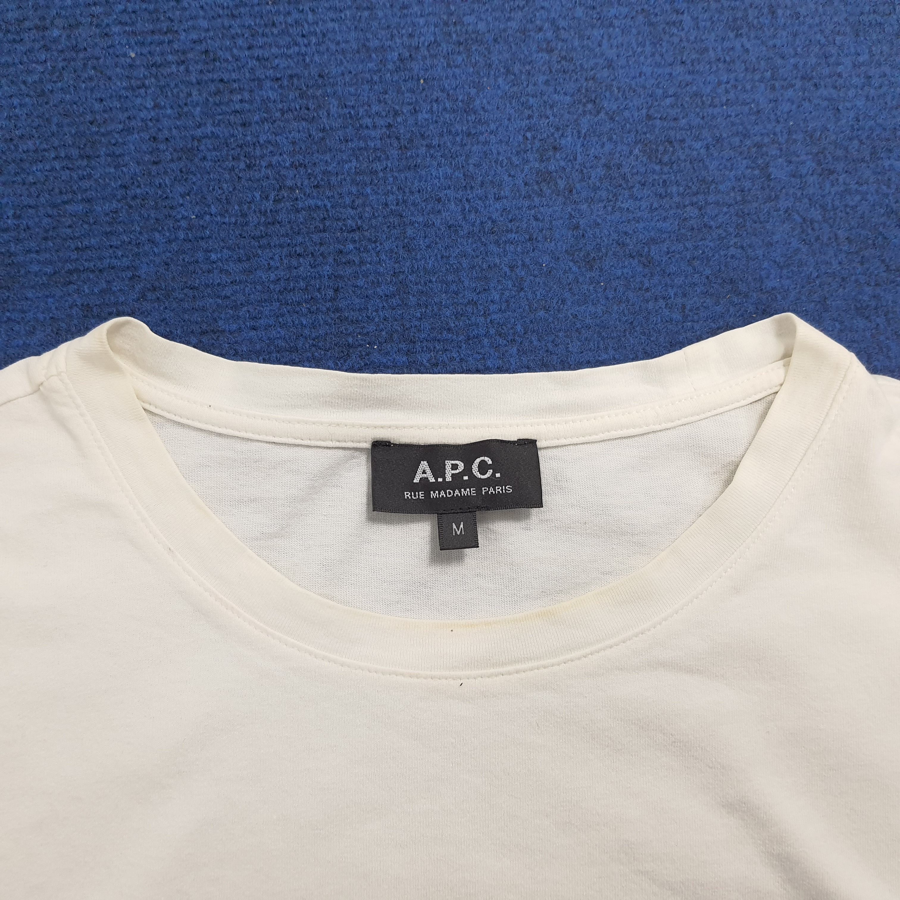A.P.C. A.P.C Big Print Logo T-shirt Size US M / EU 48-50 / 2 - 3 Thumbnail