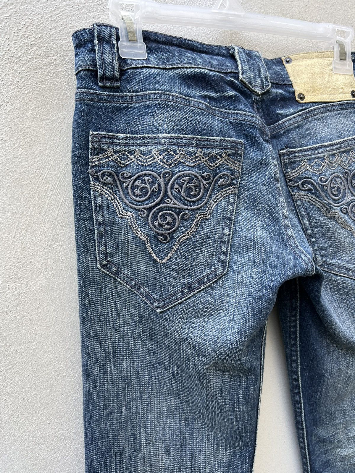 BUFFALO BOBS VTG Buffalo Jeans Japan Distress Denim Stretch Flare Jeans Size US 29 - 17 Thumbnail