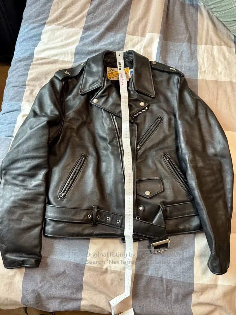 Schott Schott Motorcycle leather coat Size US XXL / EU 58 / 5 - 5 Thumbnail
