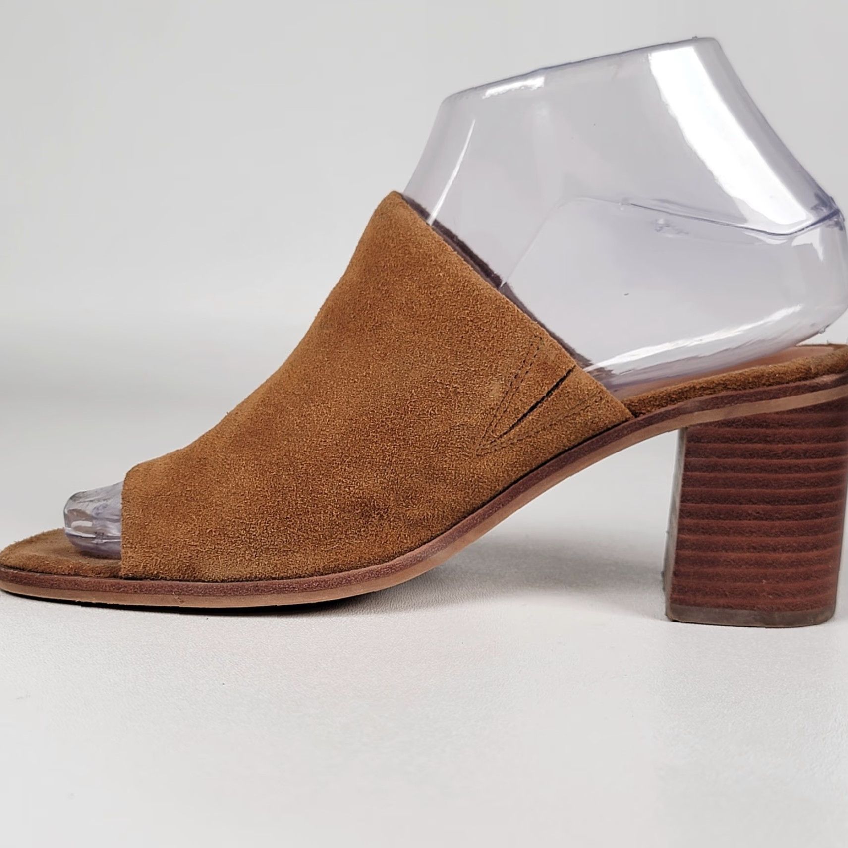 Lucky Brand Lucky Brand Sayvan Topanga Verona Suede Heeled Mules Women Size 6 M Brown Slip On Slide Size US 6 / IT 36 - 5 Thumbnail