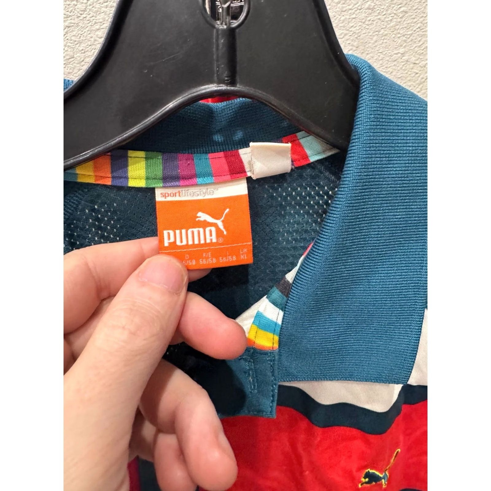 Puma Puma Colorful Stripe POLO SHIRT Large L Men Size US L / EU 52-54 / 3 - 5 Thumbnail
