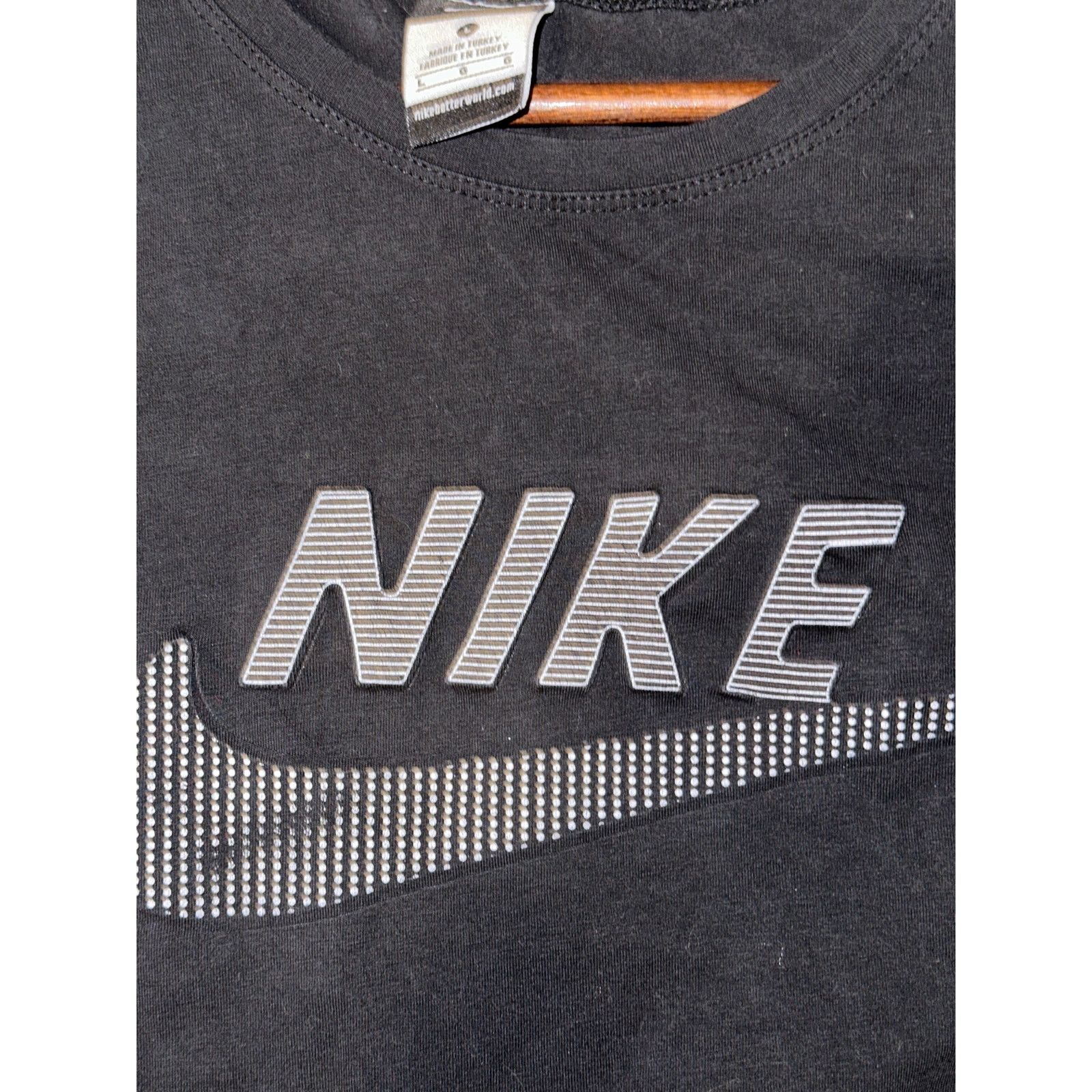 Nike • Nike Black Logo T-Shirt 👕 Size L Large Size US L / EU 52-54 / 3 - 4 Thumbnail