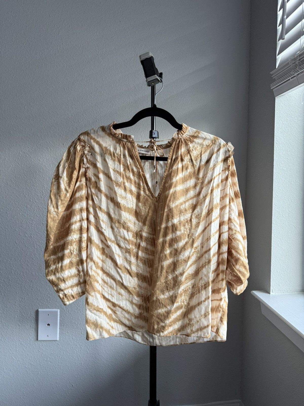 Ulla Johnson Ulla Johnson Brown Blouse 10 Size L / US 10 / IT 46 - 1 Thumbnail