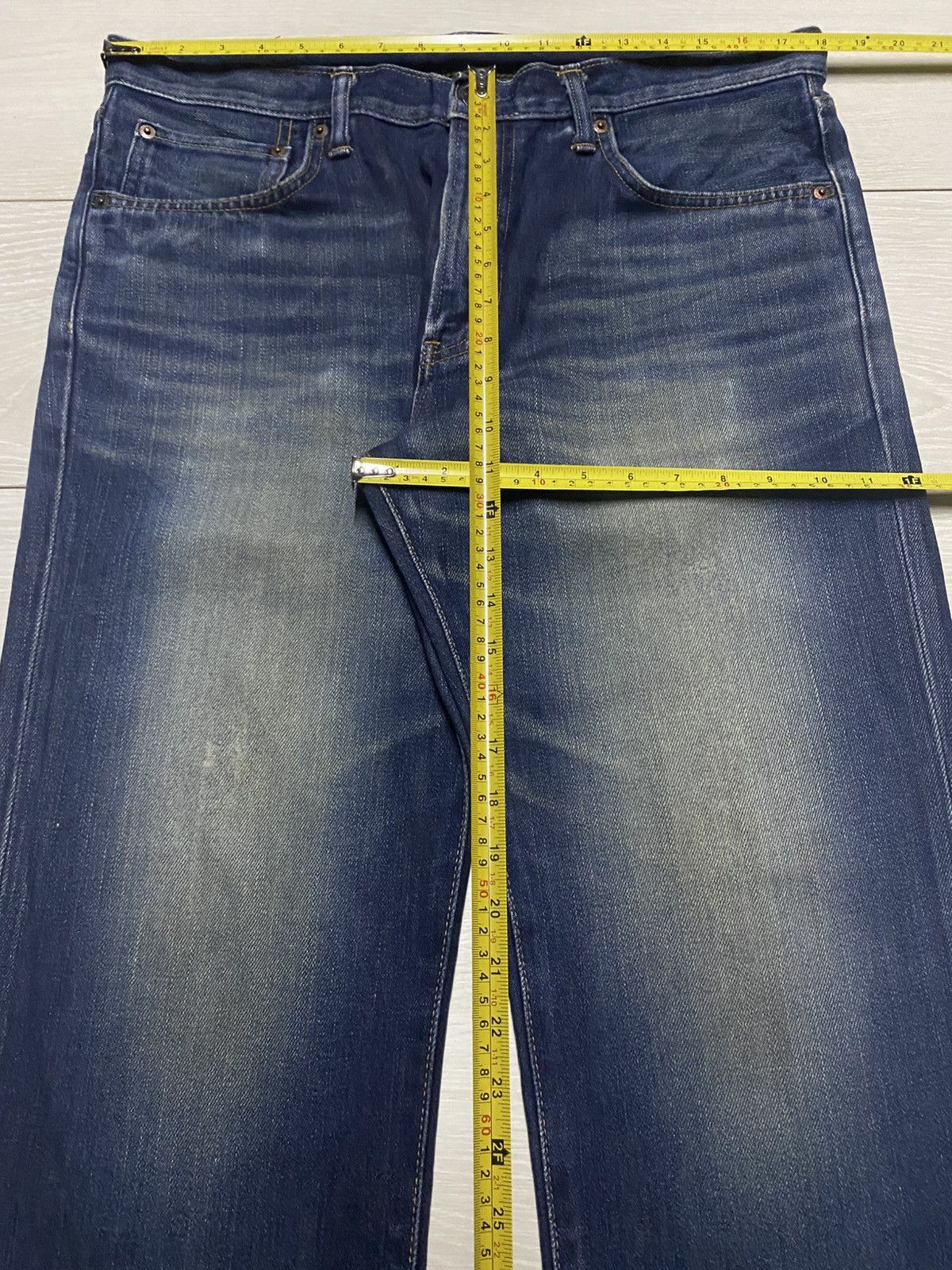 Edwin Vintage Japanese Brand Edwin 502 Mud Wash Distressed Jeans Size US 36 / EU 52 - 12 Thumbnail