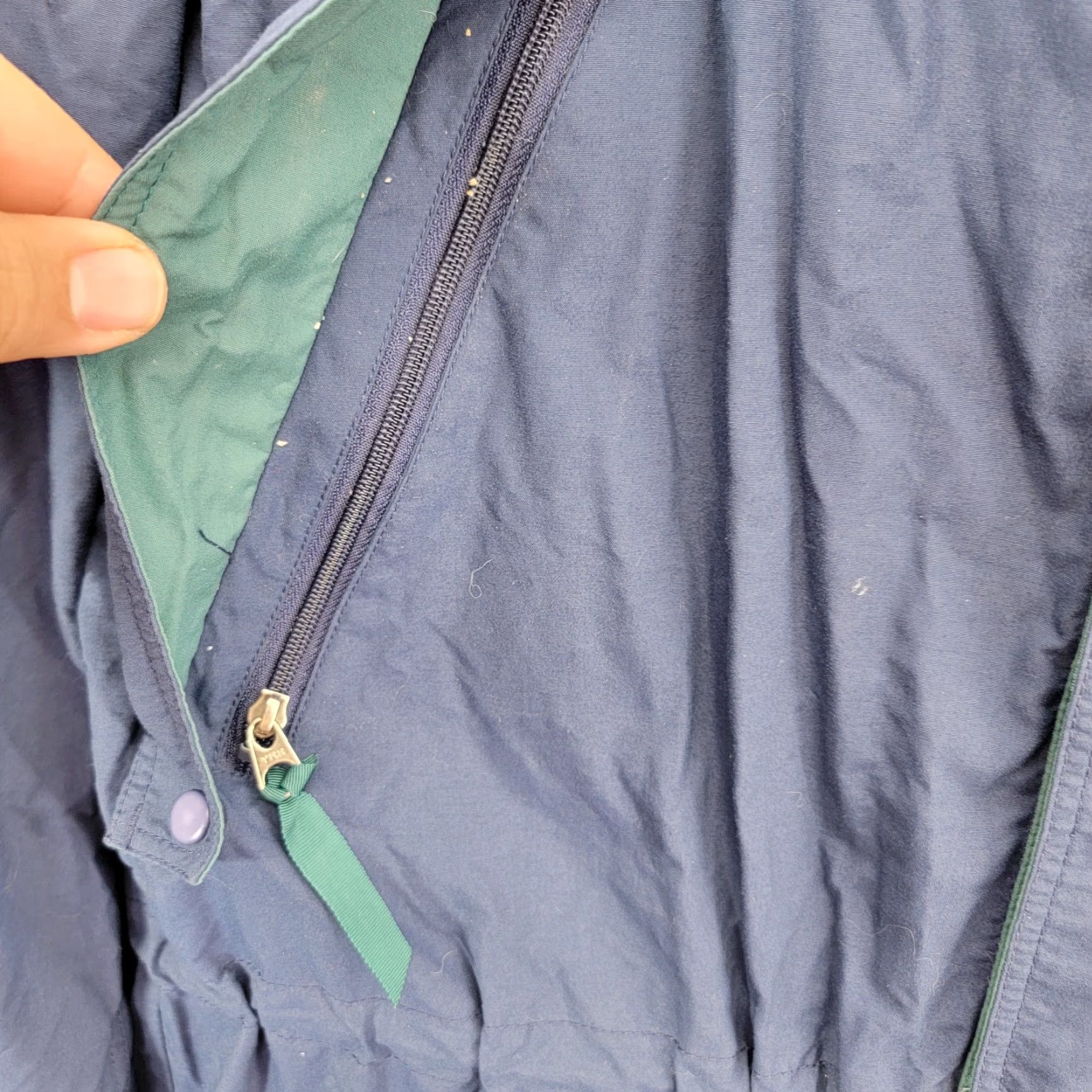 Patagonia VINTAGE Patagonia Storm Jacket Medium Blue Jacket Men Regular Outdoor 90s Nautical Ski Hiking Wind-Resistant Zipper Pockets Hooded Parka Size US M / EU 48-50 / 2 - 3 Thumbnail