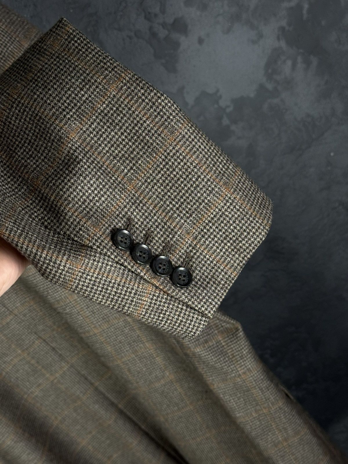 Hackett Men's Hackett London Loro Piana Wool Check Blazer Jacket Size US XL / EU 56 / 4 - 13 Thumbnail