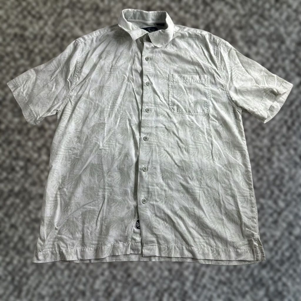 Nat Nast VINTAGE Nat Nast Silk Blend Short Sleeve Camp Shirt Mens Medium Green Floral Shirt Size US M / EU 48-50 / 2 - 1 Thumbnail