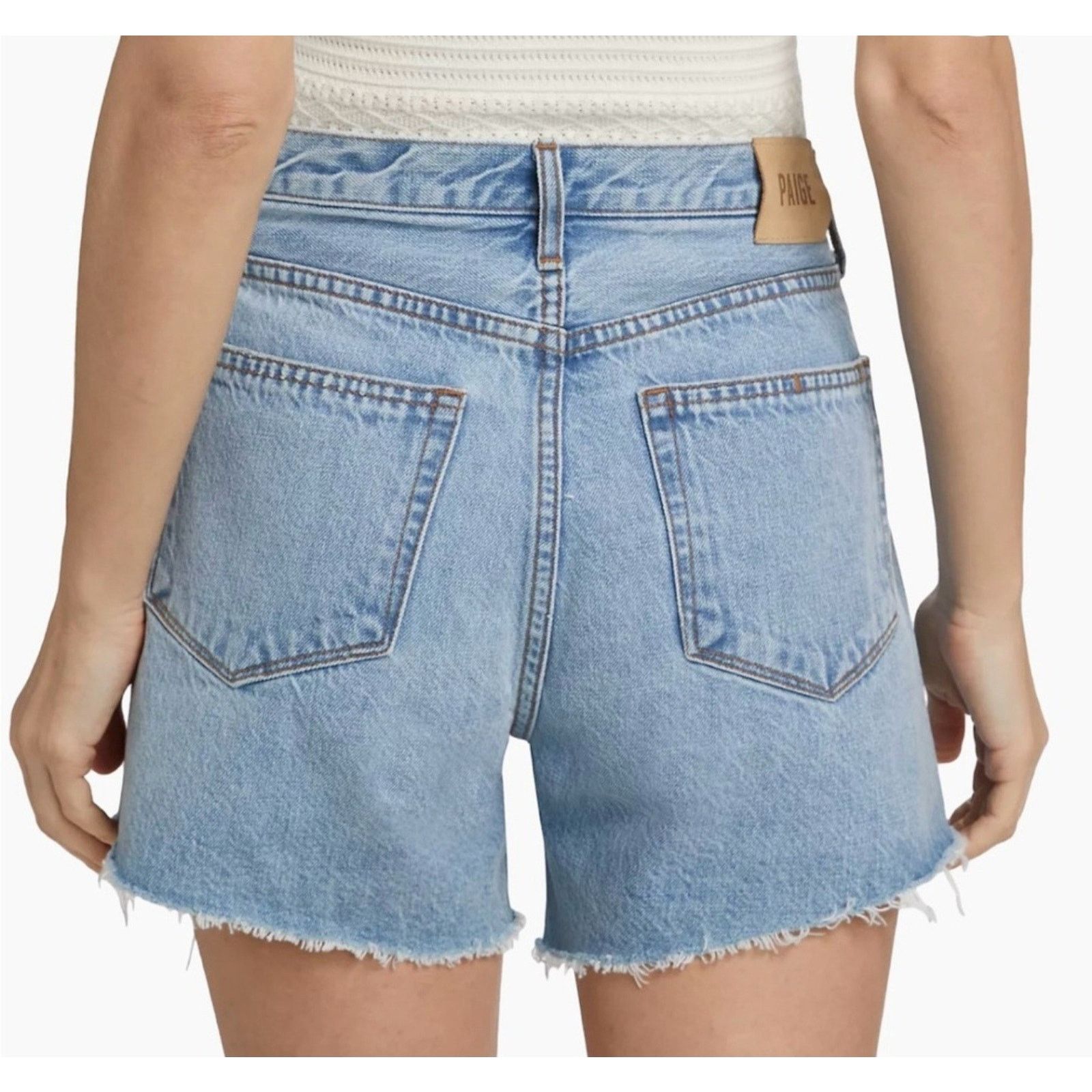 Paige Paige Archie High Rise Relaxed In Vintage Inspired Shorts 28 Size 28" / US 6 / IT 42 - 6 Thumbnail