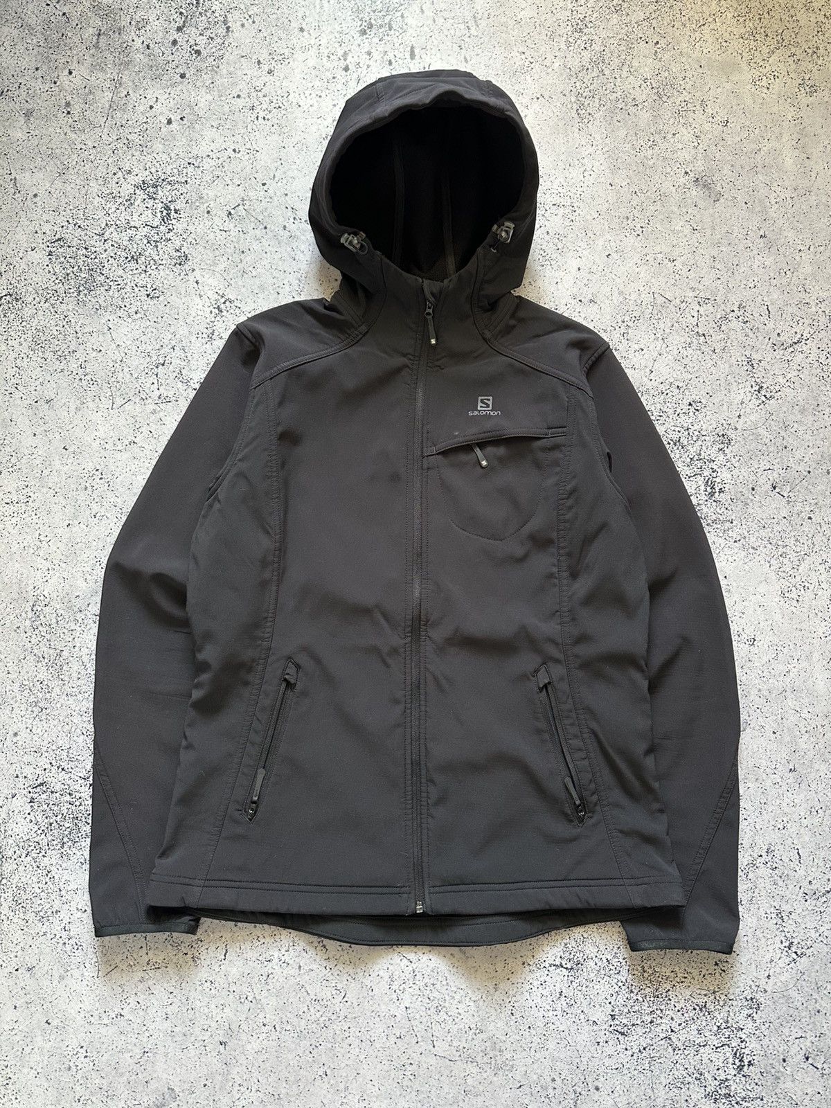 Salomon × Vintage Vintage Salomon Windbreaker Hoodie Jacket Light Goretex Size L / US 10 / IT 46 - 2 Thumbnail