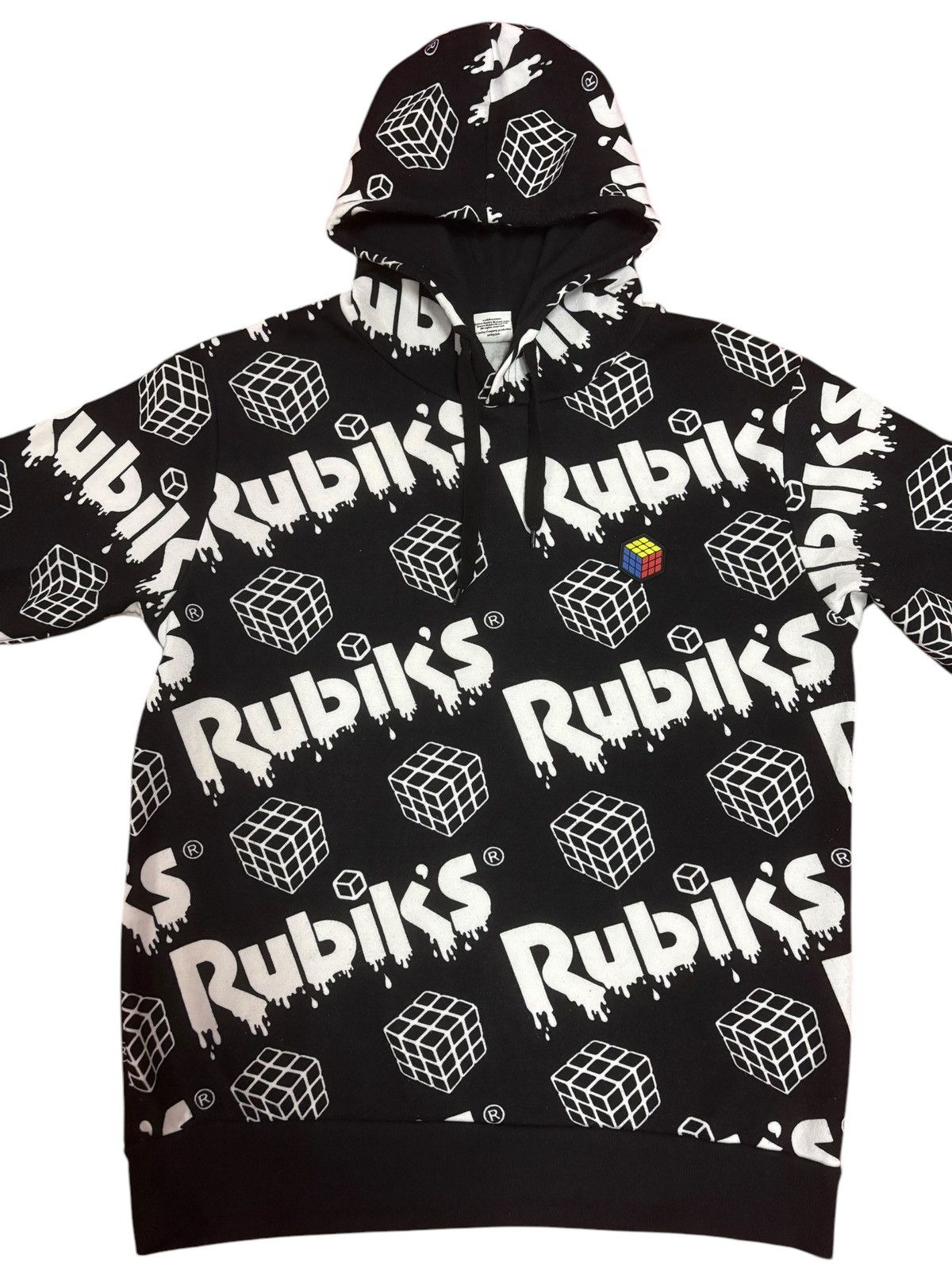 Japanese Brand 90s Vtg Rubik’s Full Printed 3d Logo Hoodie Size US XL / EU 56 / 4 - 2 Thumbnail