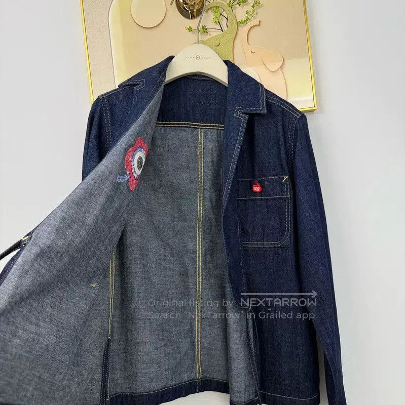 Kenzo KENZO Deep Blue Cotton Embroidered Jacket . Size XS / US 0-2 / IT 36-38 - 2 Thumbnail