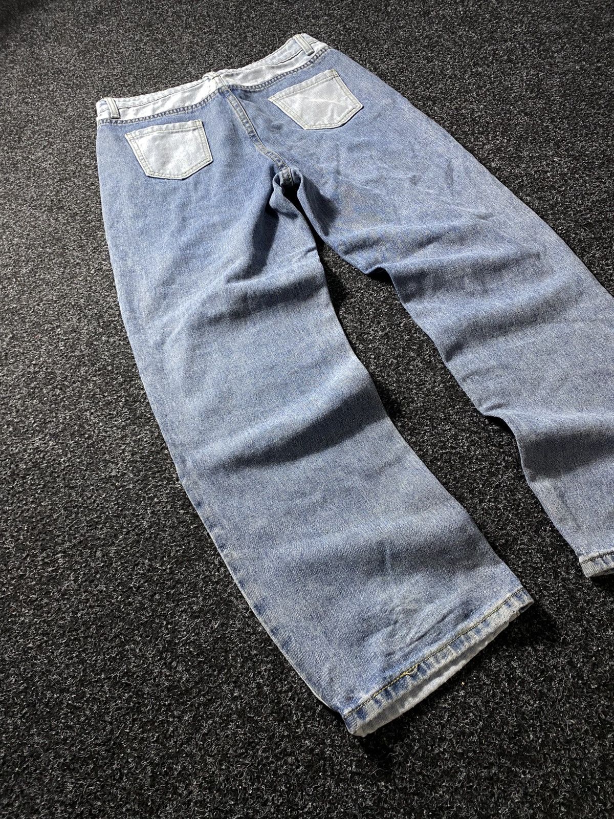 If Six Was Nine × Japanese Brand × Vintage Vintage 90s Y2K Patchwork Jeans baggy pants Size 31" - 7 Thumbnail