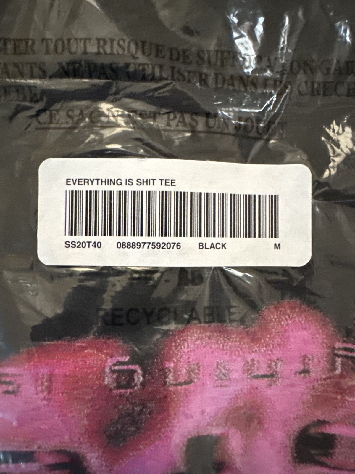 Supreme Supreme Everything Is Shit Tee Size US M / EU 48-50 / 2 - 1 Thumbnail