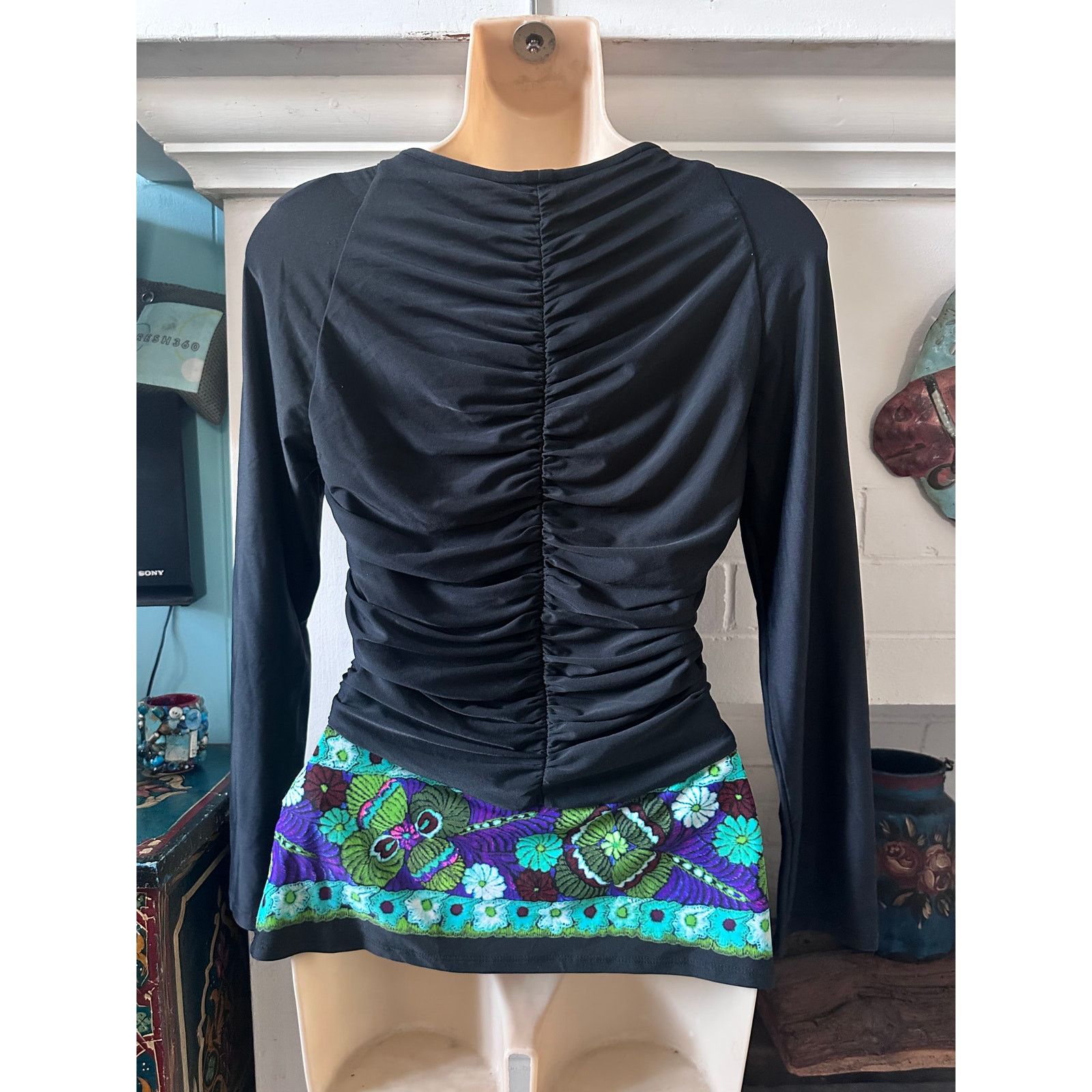 Roberto Cavalli Y2K ROBERTO CAVALLI RUCHED BODYCON TOP MADE IN ITALY IT 42 Size S / US 4 / IT 40 - 2 Thumbnail