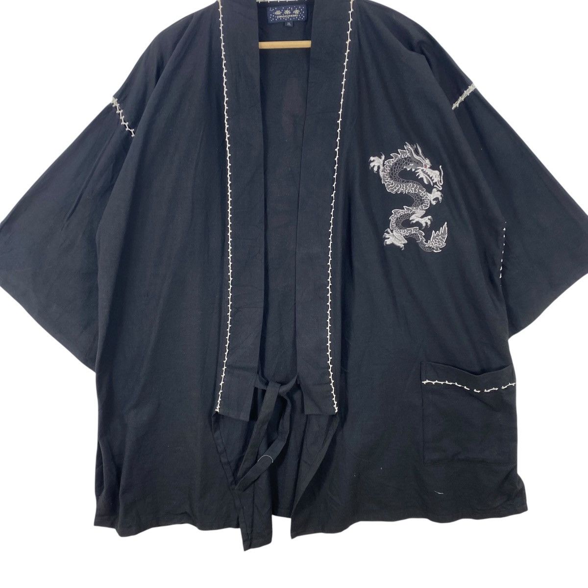Vintage Vintage KIRAKUMONO KIMNONO HAORI DRAGON Japanese Embroide Size US XXL / EU 58 / 5 - 5 Thumbnail