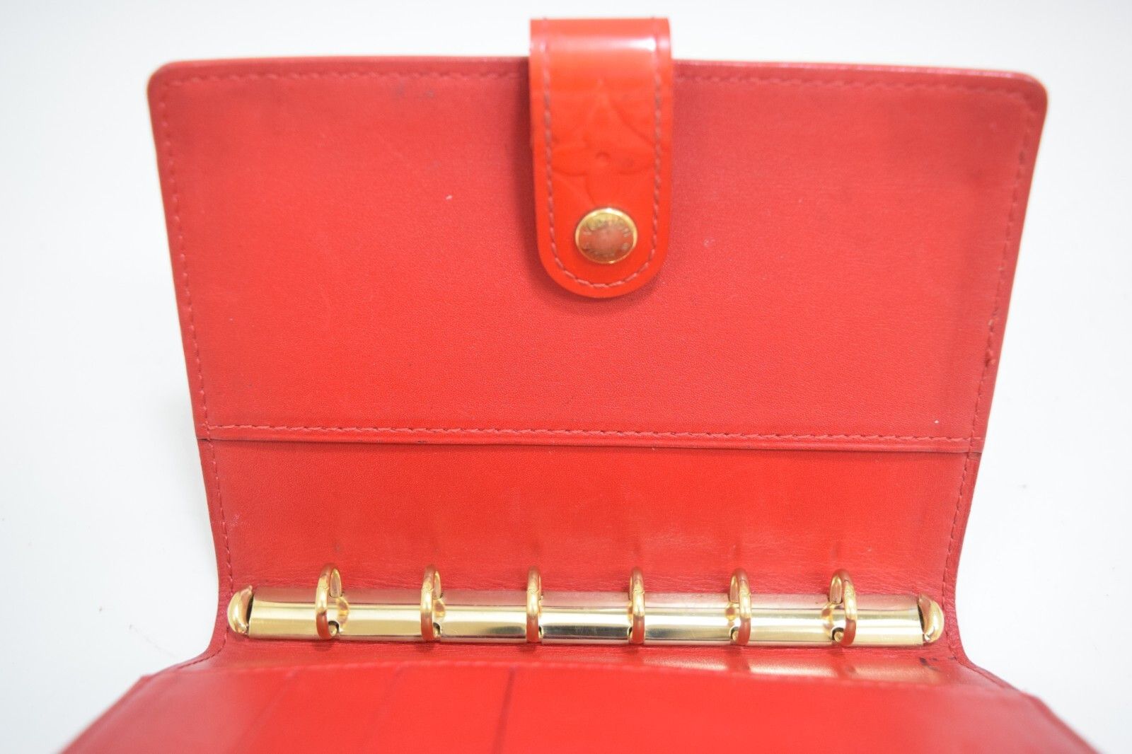 Louis Vuitton LV Agenda PM Day Planner Vernis Leather Red R21016 Size ONE SIZE - 8 Thumbnail