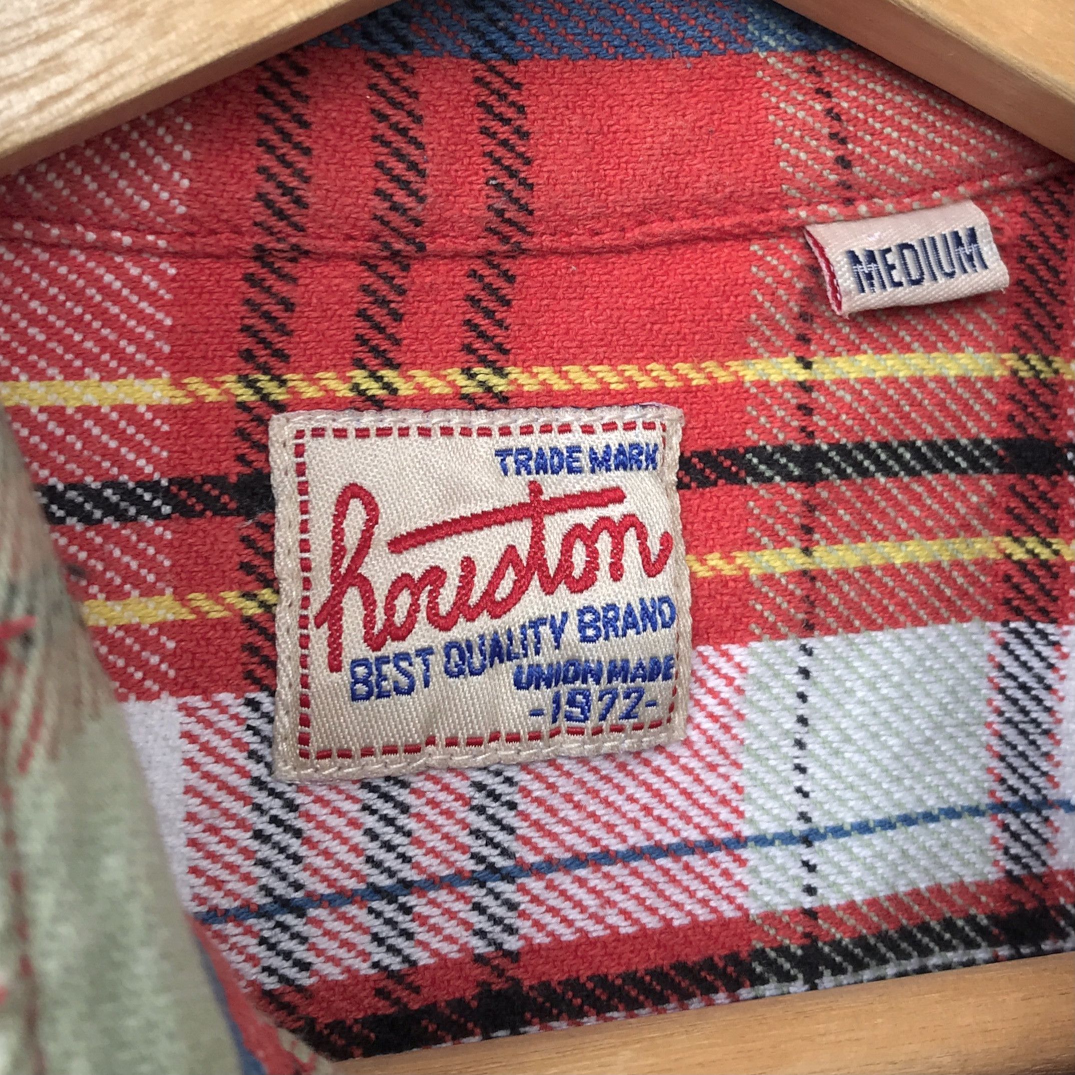 Vintage Houston USA Heavy Cotton Lumberjack Flannel Shirt Size US M / EU 48-50 / 2 - 8 Thumbnail