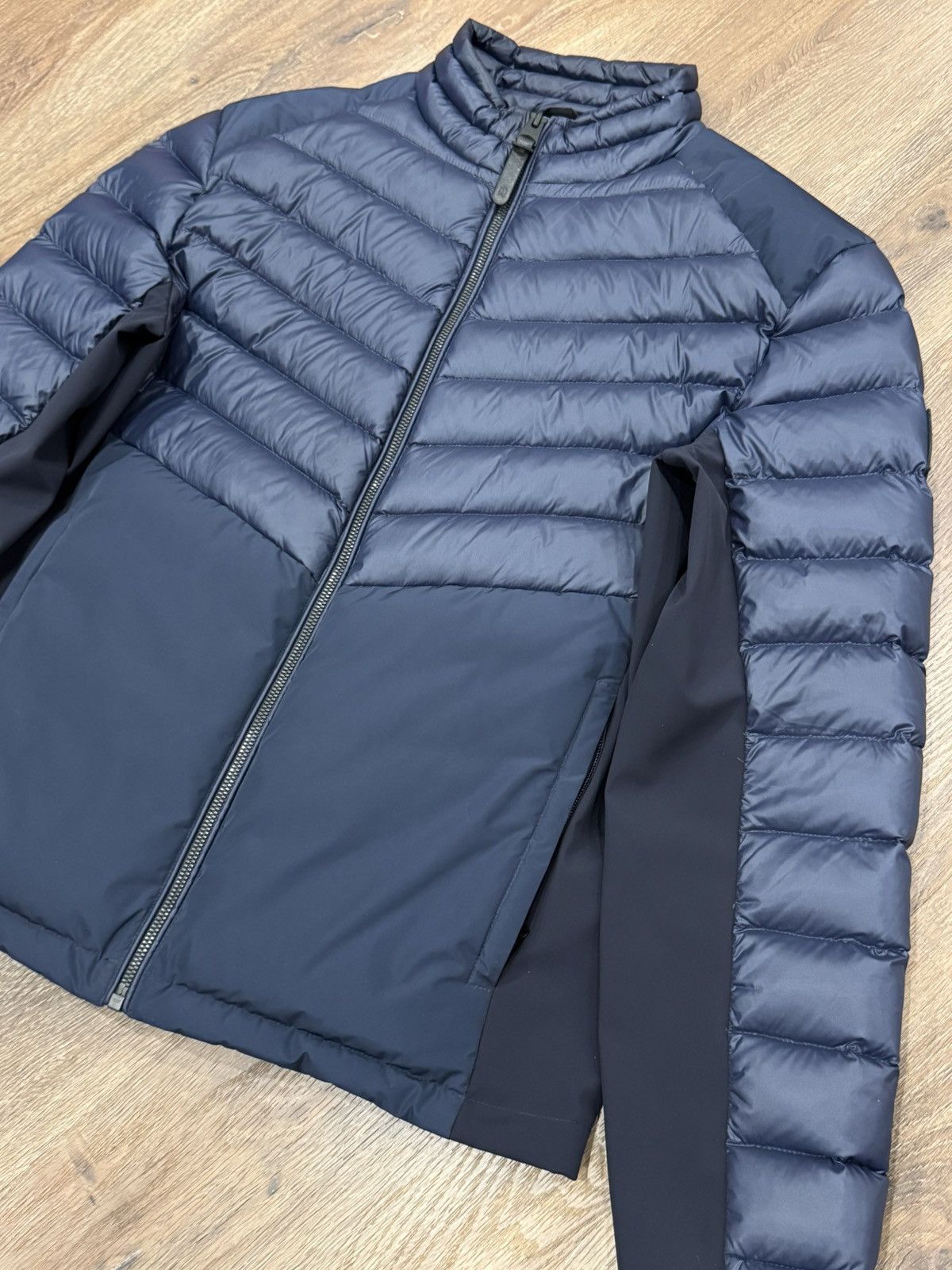 Mackage Mackage Navy Hybrid Down Jacket Lightweight Quilted Puffer Size US S / EU 44-46 / 1 - 7 Thumbnail