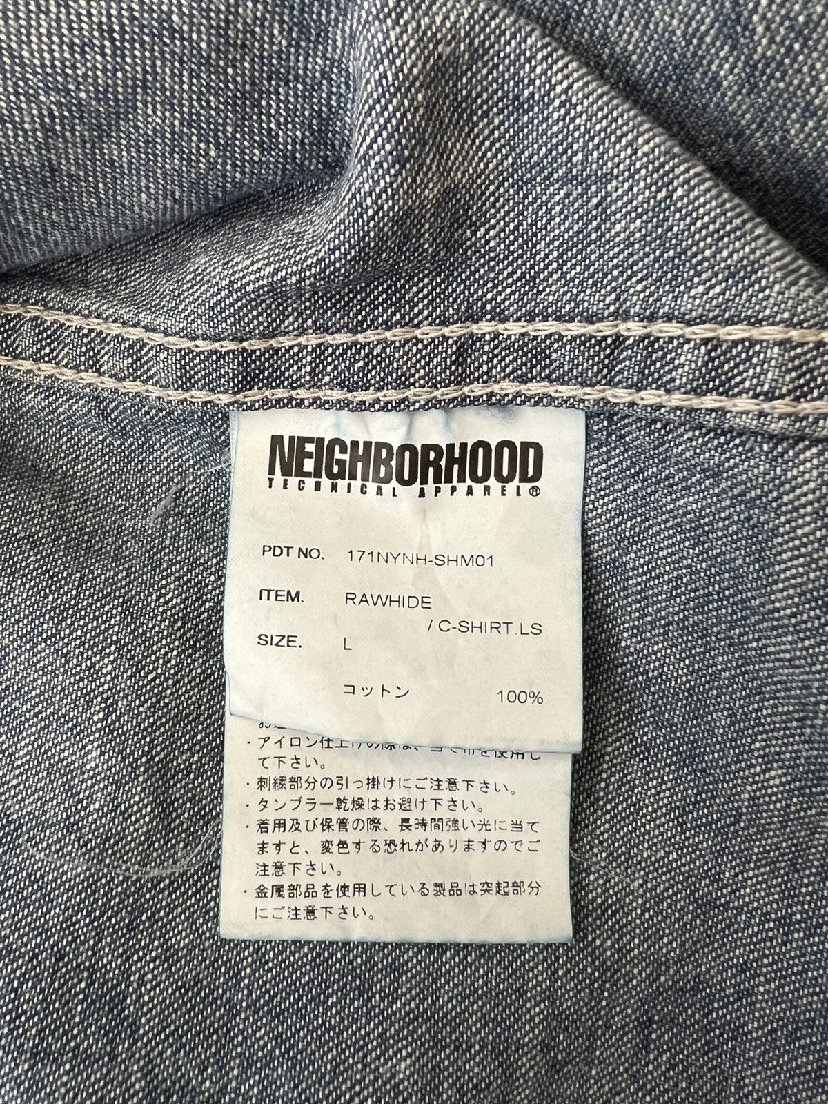 Neighborhood Neighborhood Japan western denim shirt Size US L / EU 52-54 / 3 - 7 Thumbnail