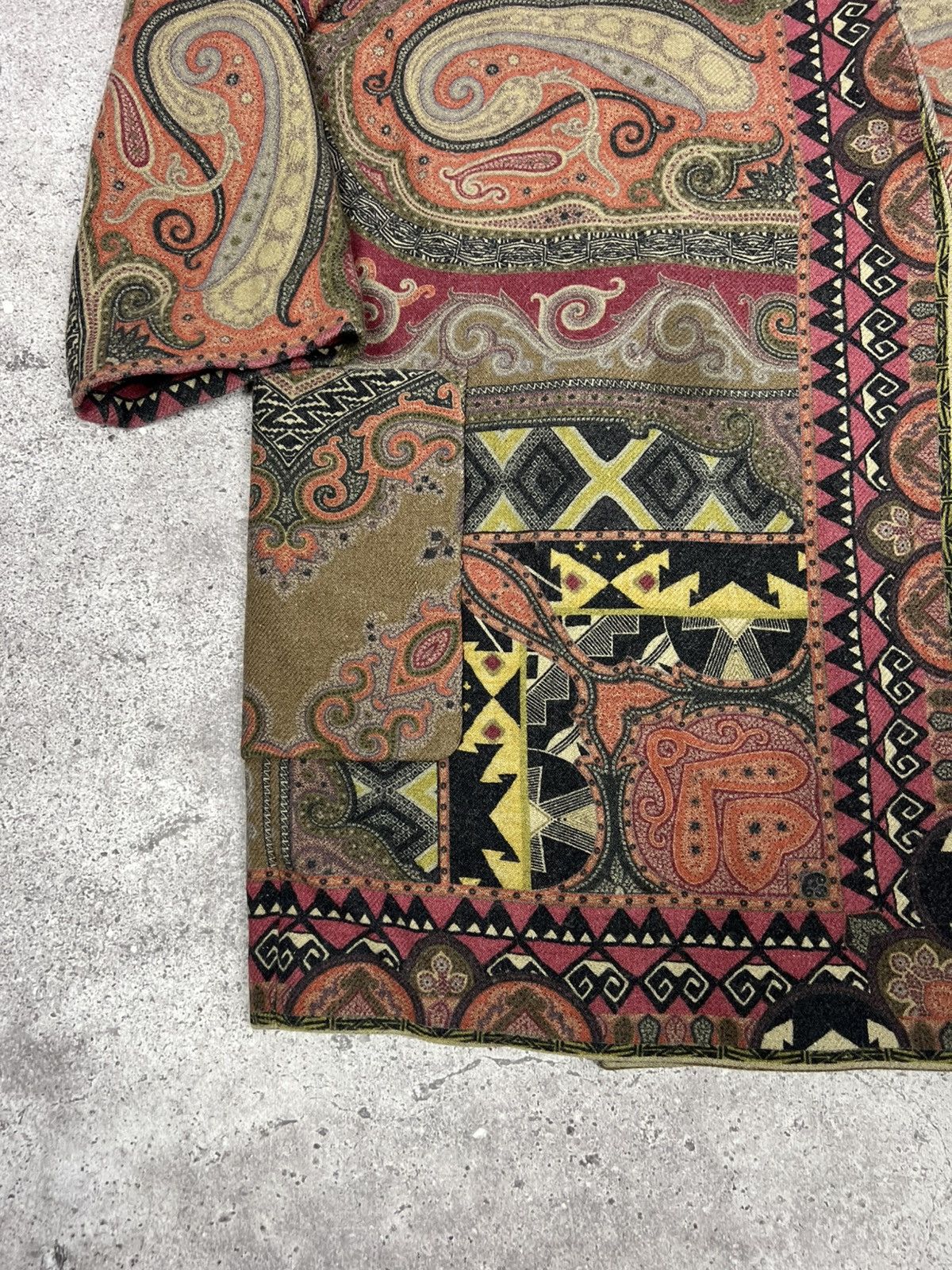Etro Etro Paisley Print Wool Coat Multicolor Women’s Size S / US 4 / IT 40 - 6 Thumbnail