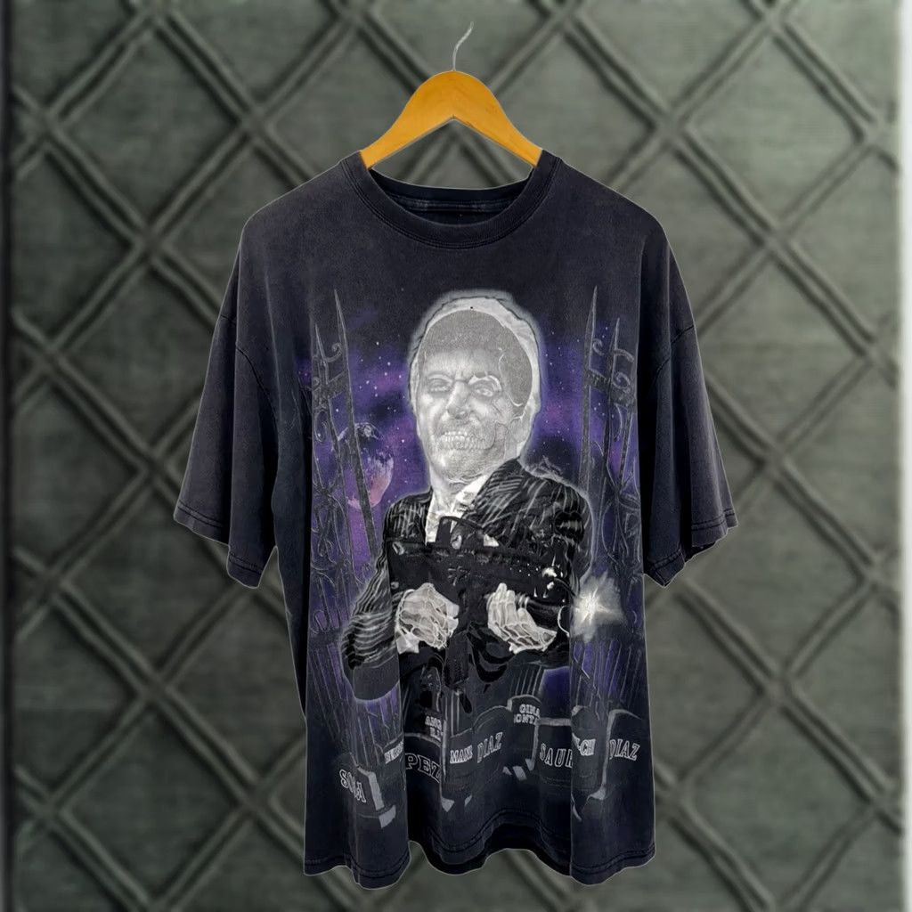 Vintage VINTAGE Scarface Tony Montana Glow In The Dark Shirt XL Black Men T-Shirt Fade Cemetery Beautiful Fade XL Size US XL / EU 56 / 4 - 1 Thumbnail
