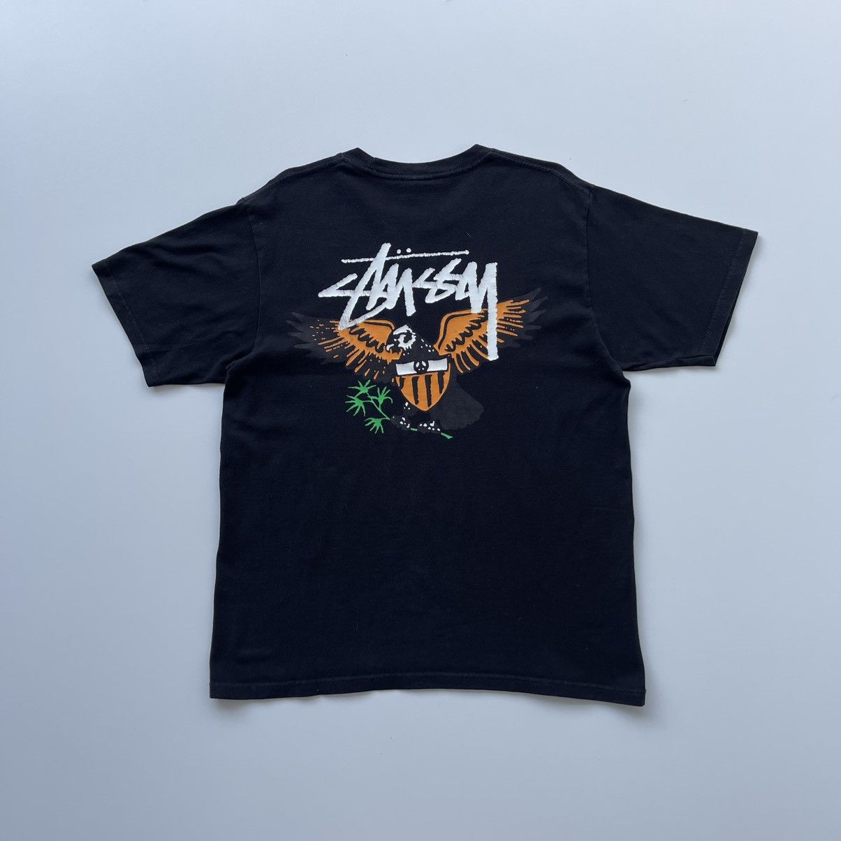 Stussy Stussy Eagle Logo Rare T-Shirt Black Size US M / EU 48-50 / 2 - 3 Thumbnail