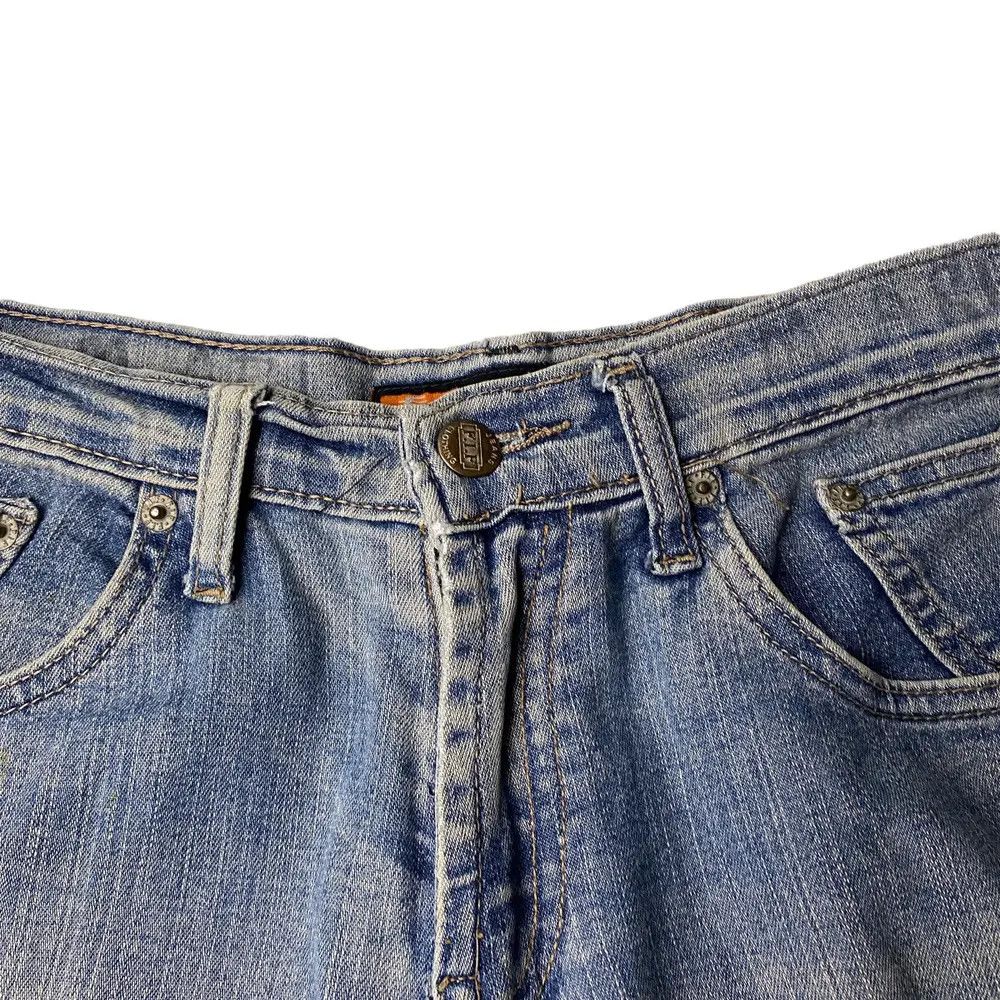 Vintage 2000's Fif Flared Seawash Baggy Jeans Size US 28 / EU 44 - 6 Thumbnail