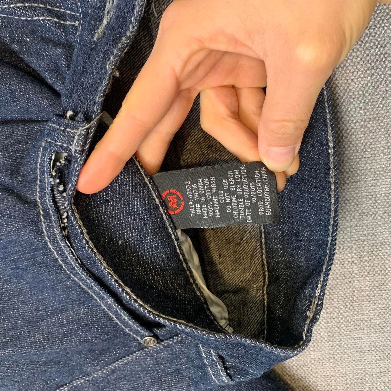 Other Y2K Mecca Baggy Dark Wash Denim Jeans Size US 36 / EU 52 - 6 Thumbnail