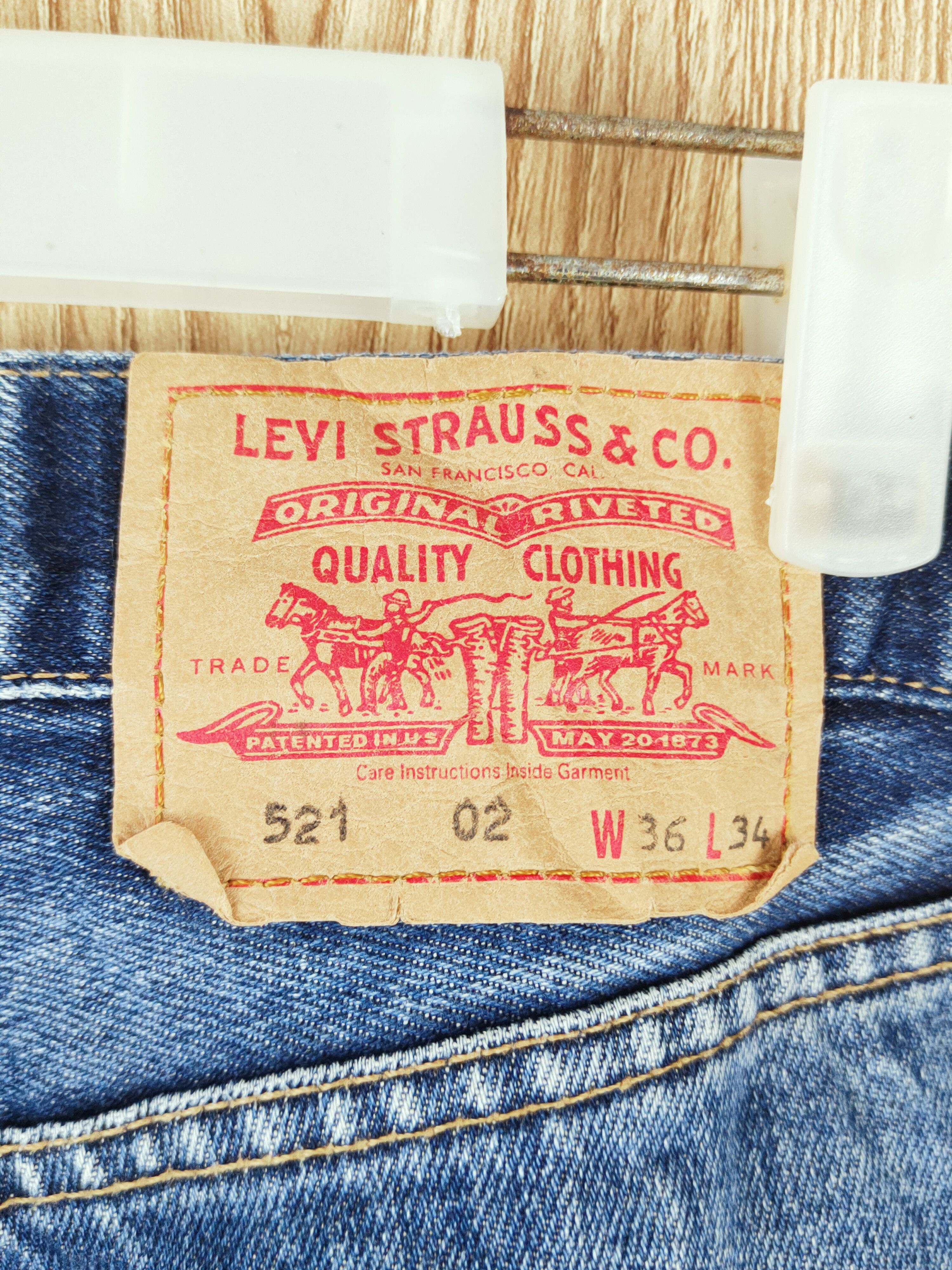 Levi's Levi's Dark Blue Distressed Ripped Jeans #S2702 Size US 35 - 9 Thumbnail