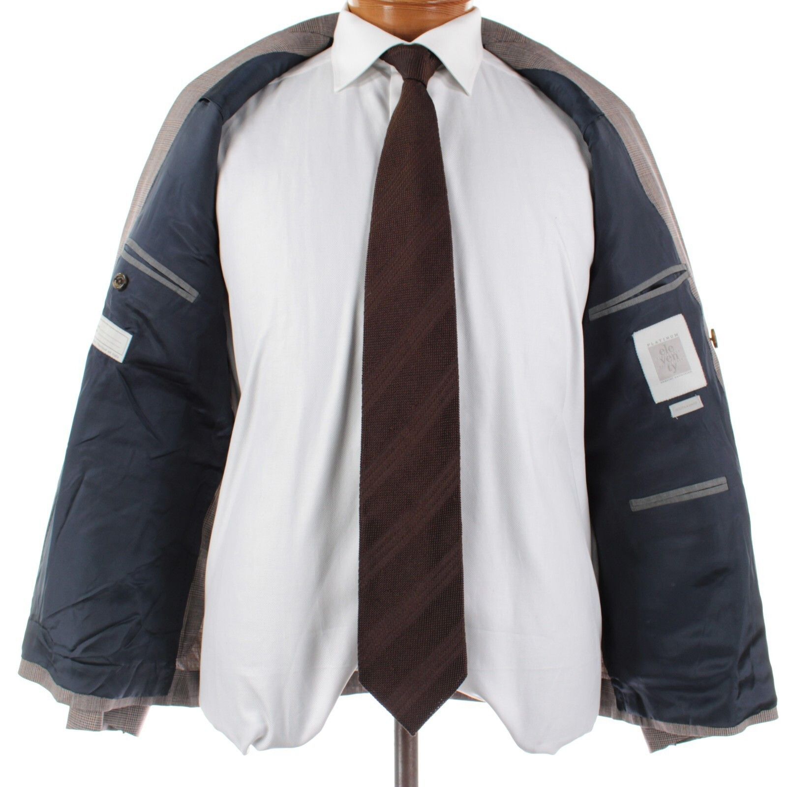 Eleventy Eleventy Suit Size US 40 in Brown Size 40R - 7 Thumbnail