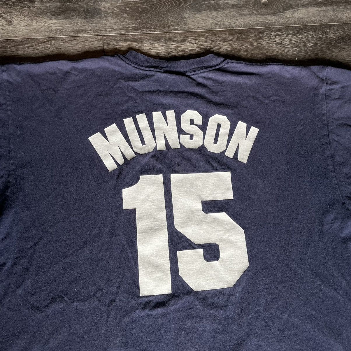 Majestic Vintage 90s MLB Majestic New York Yankees Thurman Munson Tee Size US XXL / EU 58 / 5 - 4 Thumbnail