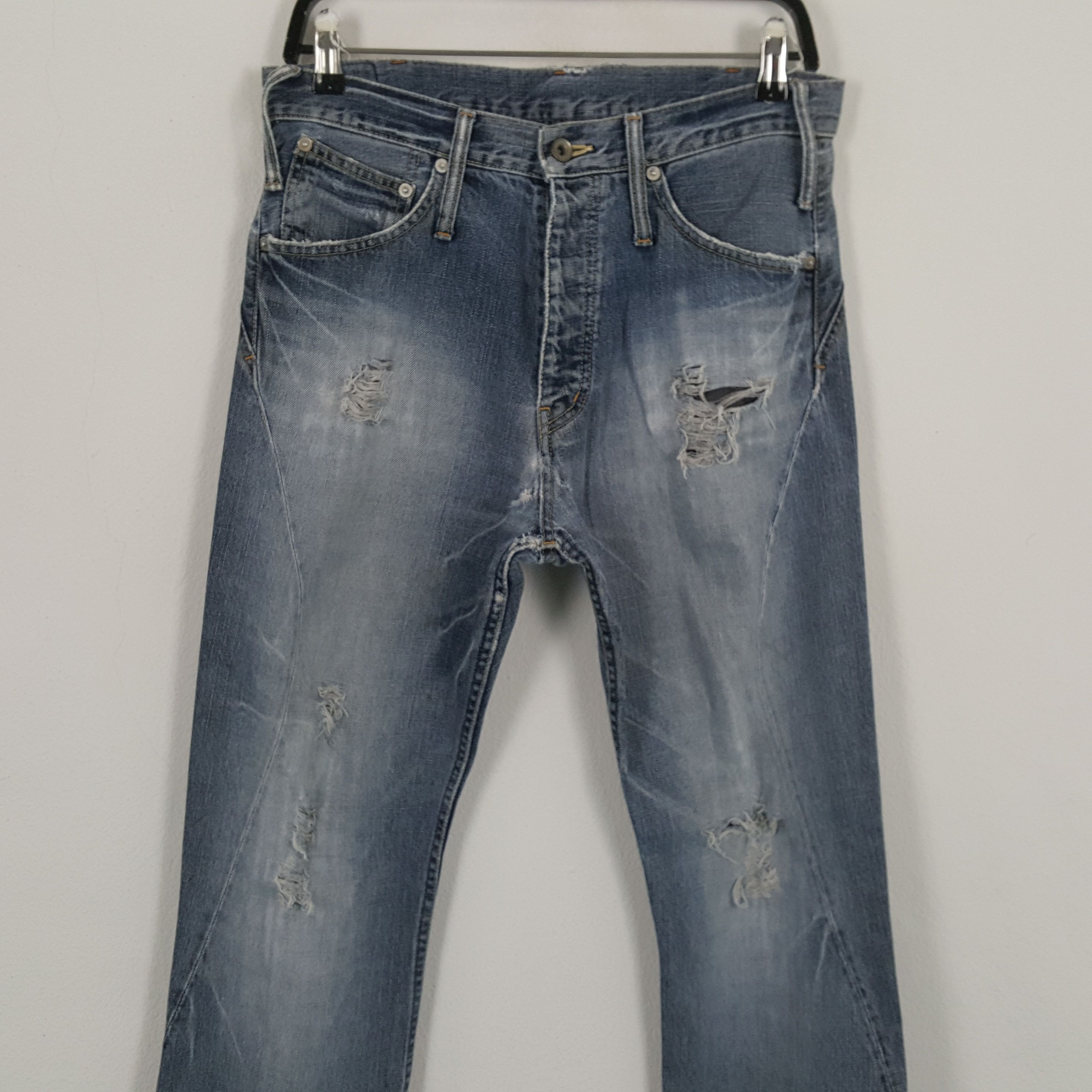 Japanese Brand × Le Grande Bleu (L.G.B.) × Vintage LE GRANDE BLEU L.G.B Distressed Jeans Fashion Style Size US 31 - 2 Thumbnail