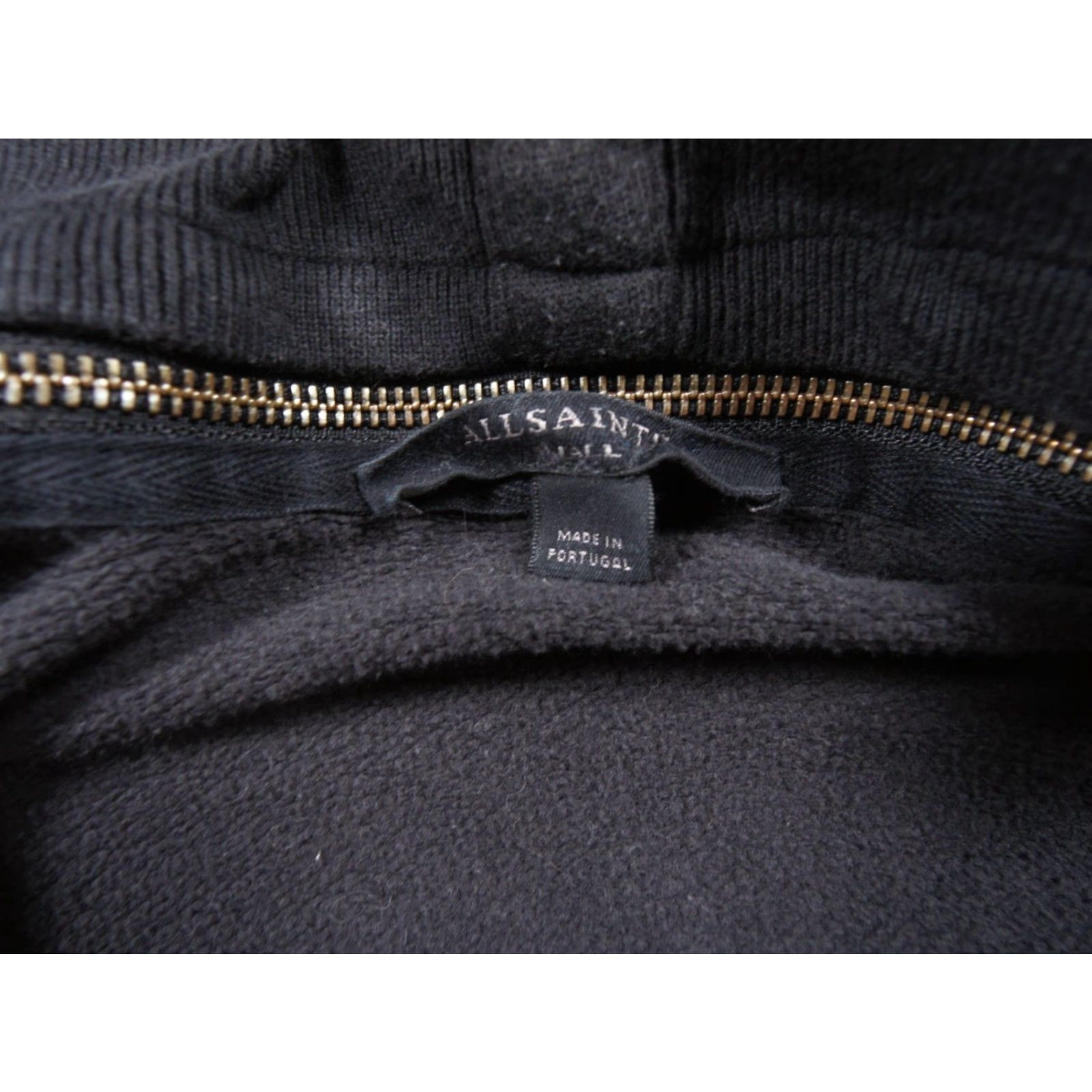 Allsaints AllSaints Sweatshirt Cardigan Womens Small Black Dhalia Open Front Ladies Sweatshirt Size S / US 4 / IT 40 - 5 Thumbnail