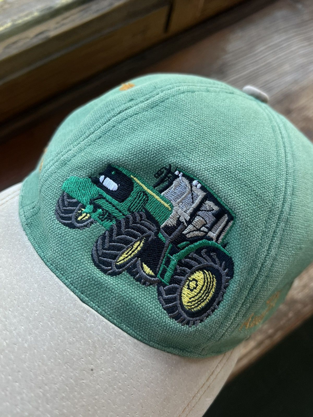 John Deere × Vintage Vintage John Deere Patch Trucker Hat Y2k Cap Size ONE SIZE - 7 Thumbnail