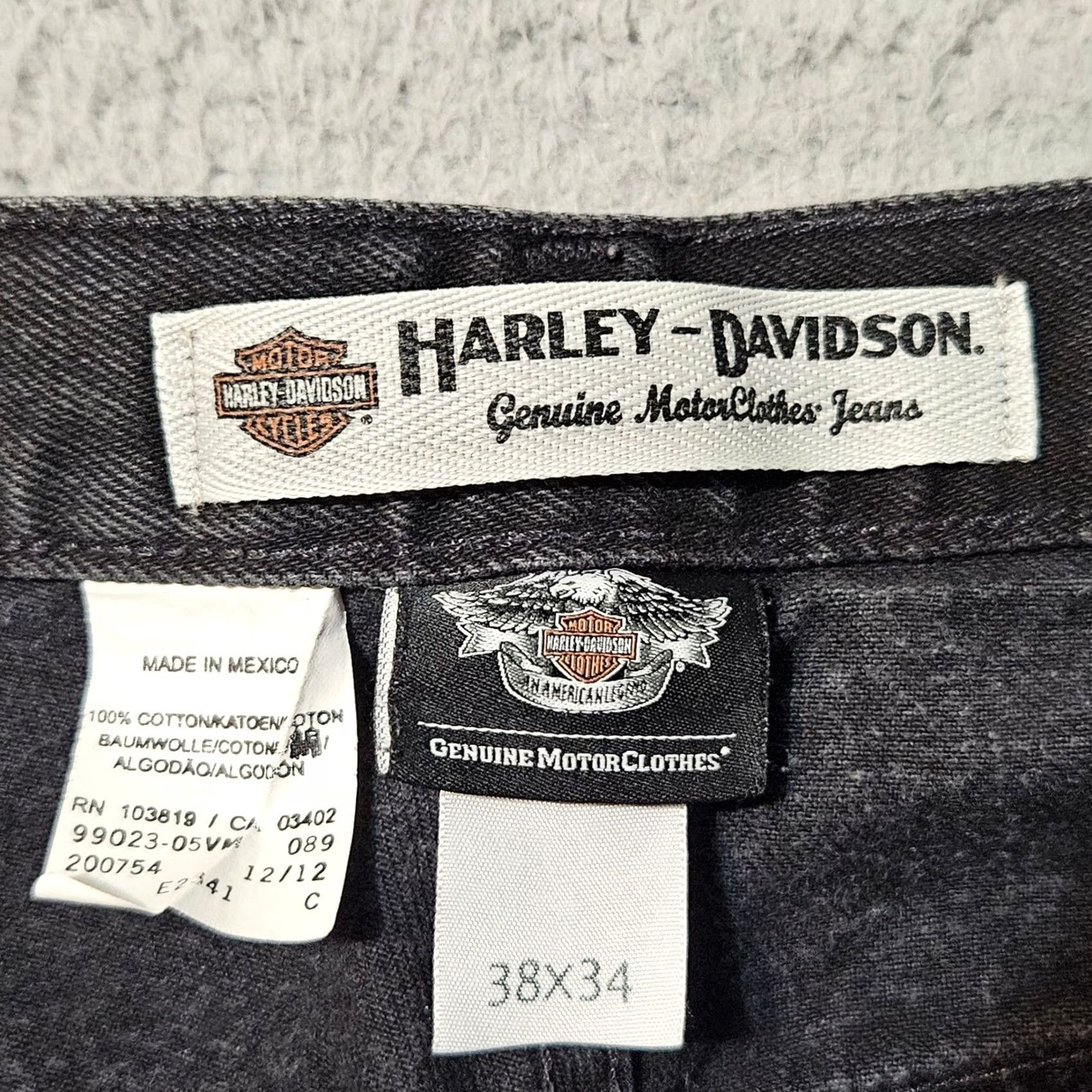 Harley Davidson - Incorporating "Harley Davidson" and "Jeans" directly Size US 38 / EU 54 - 4 Thumbnail