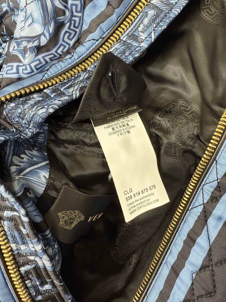 Versace Versace Mulberry silk cotton jacket Size US L / EU 52-54 / 3 - 6 Thumbnail