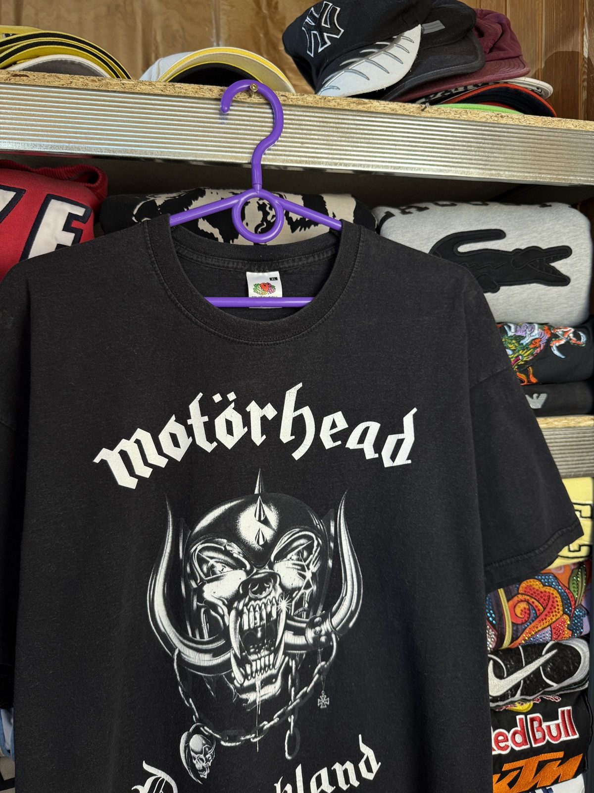 Band Tees 2004 Vintage Motörhead Deutschland Faded Black T-Shirt Size US XL / EU 56 / 4 - 3 Thumbnail
