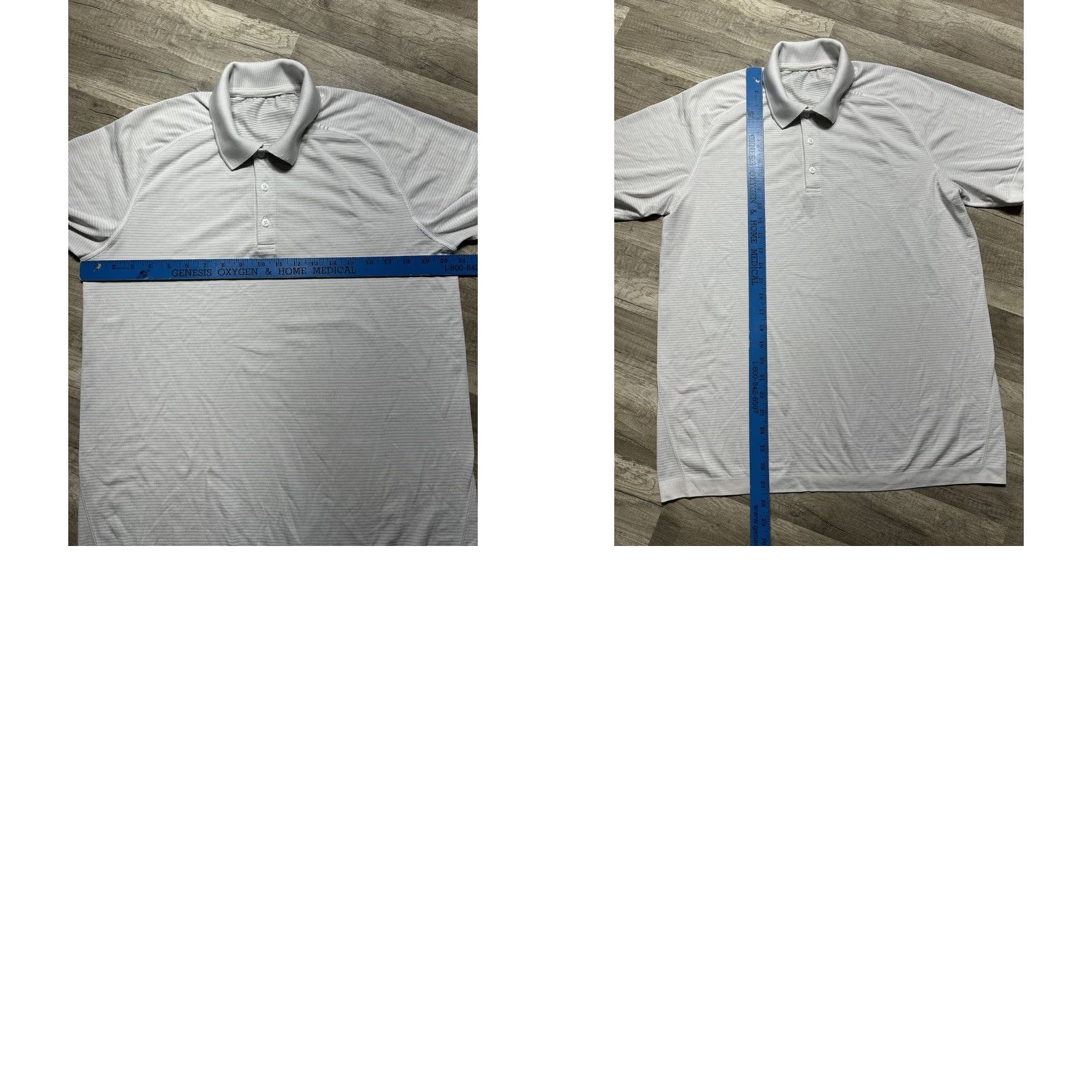 Lululemon Lululemon Polo Shirt Mens Size Large Golf Stretch Evolution White FLAW Glasses? Size US L / EU 52-54 / 3 - 8 Thumbnail