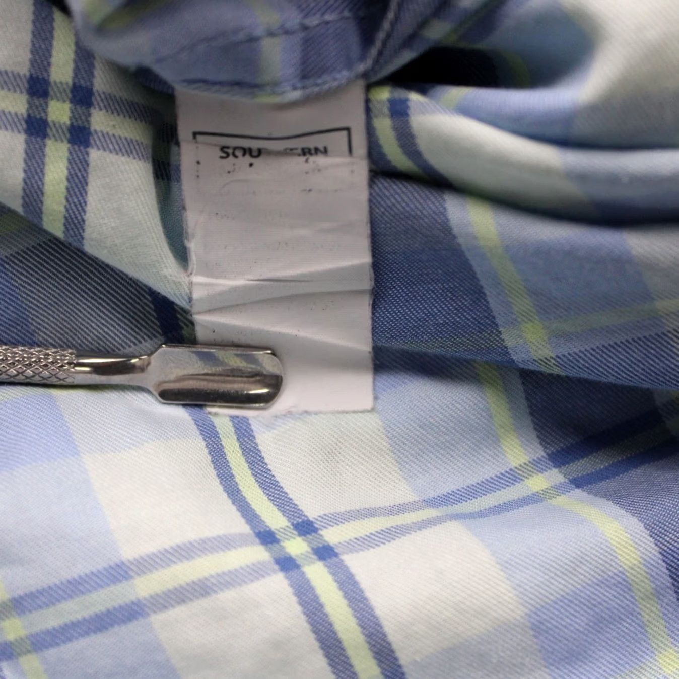 Vintage Southern Marsh Shirt Mens XL Blue Plaid Flannel Long Sleeve Button Down Size US XL / EU 56 / 4 - 7 Thumbnail